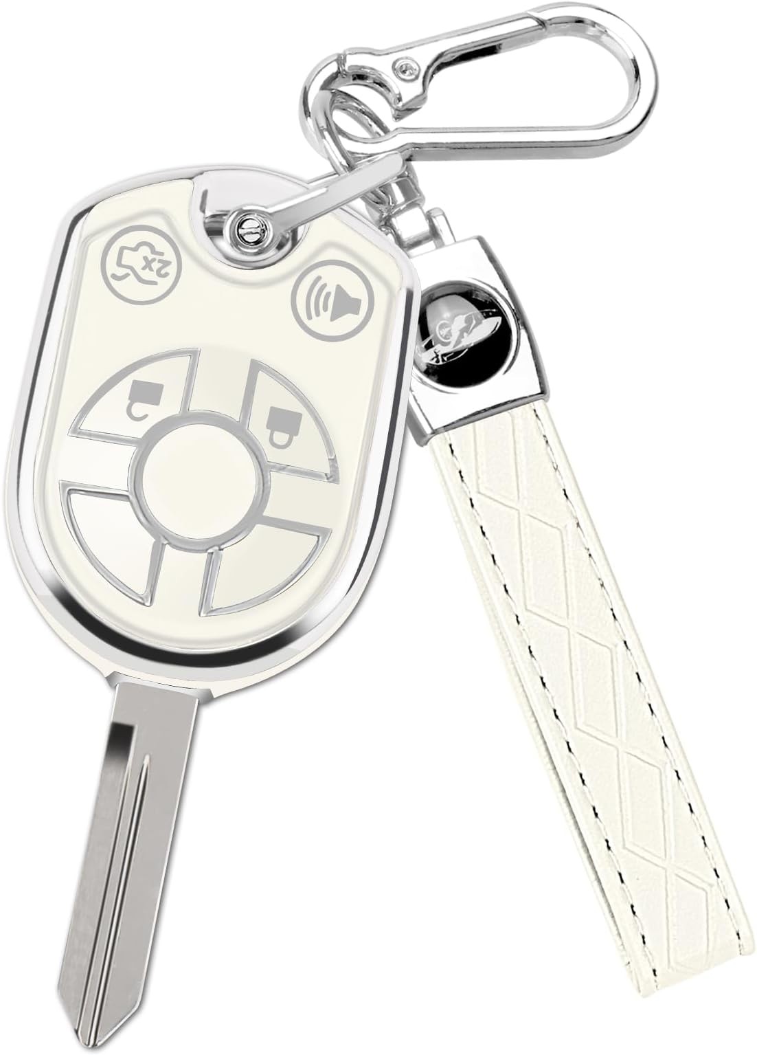 MILD EAST for Ford Key Fob Cover with Key Chain, Soft TPU Car Key Protector C…