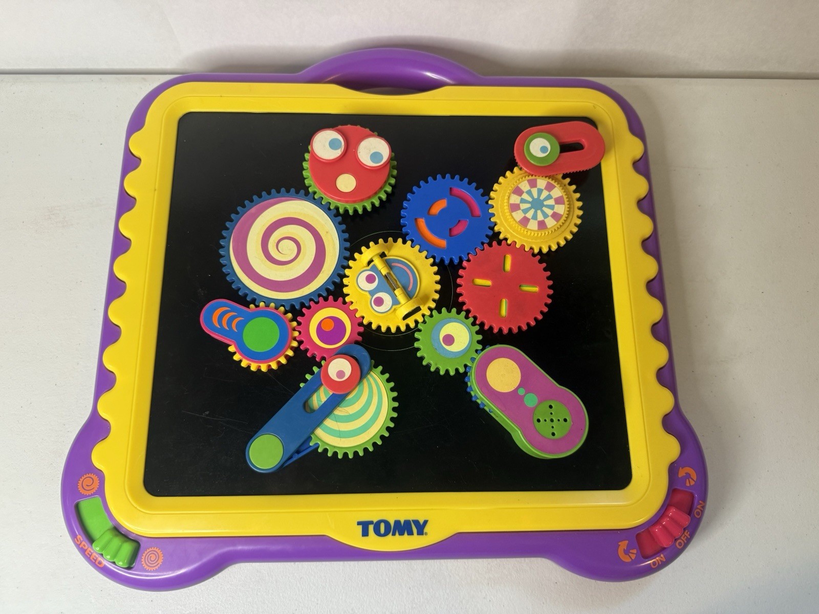 Vintage 🌟1997 Tomy Gearation Magnetic Gears🌟 Stem Sensory With 11 Gears Works