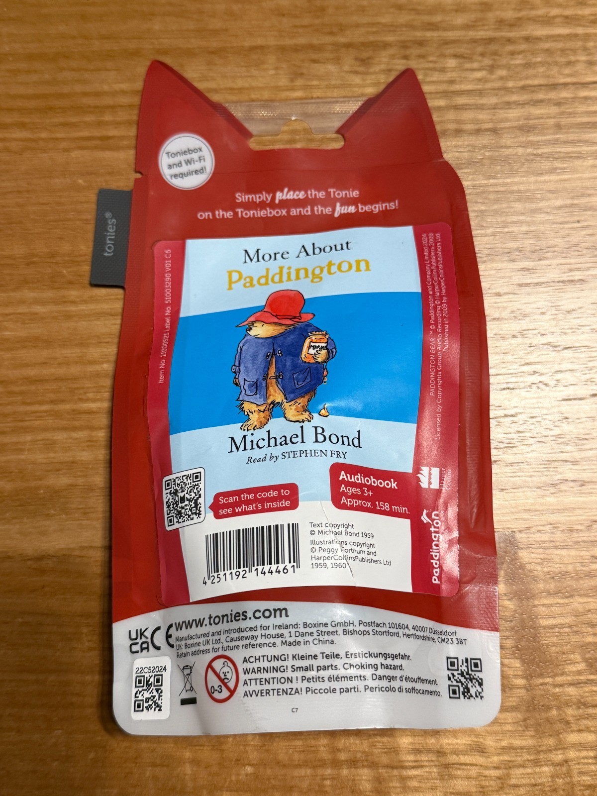 tonies: More About Paddington Audiobook for the TonieBox Elct Storybook BNIB 3+