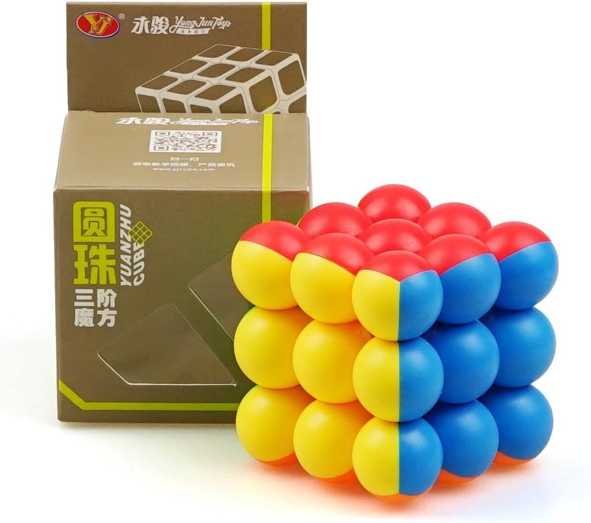 cuberspeed YJ 3 x 3 Ball Cube Beads 3 x 3 x 3 Magic Cube Puzzle Stickerless From