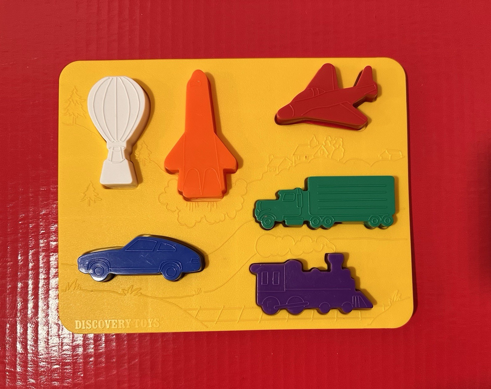 Discovery Toys Place & Trace Dinosaurs Animals Vehicles 1984 USA ~Complete Set!