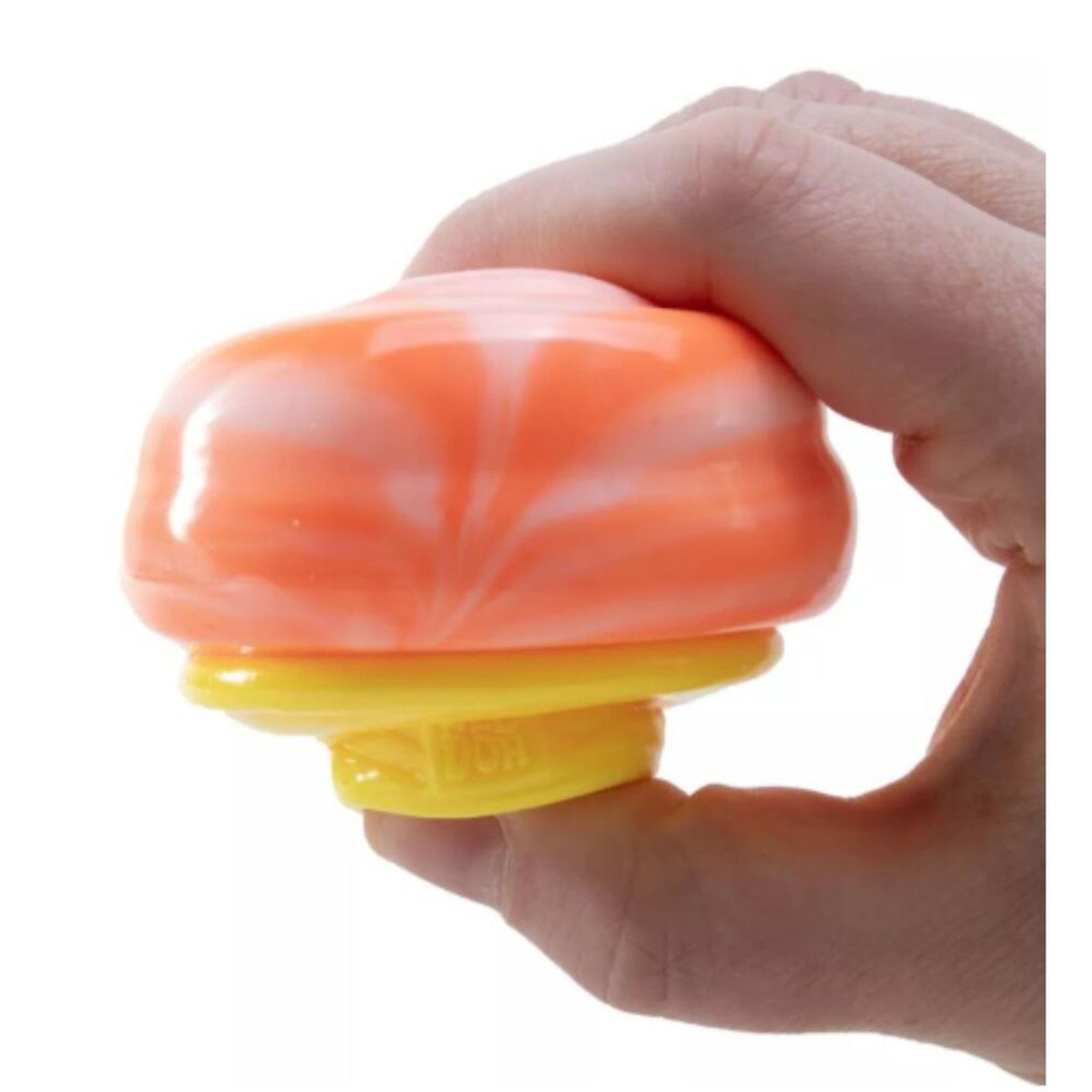 Needoh Orange Nice Dream Cone Squishy Squeezy Fidget Toy Ice cream