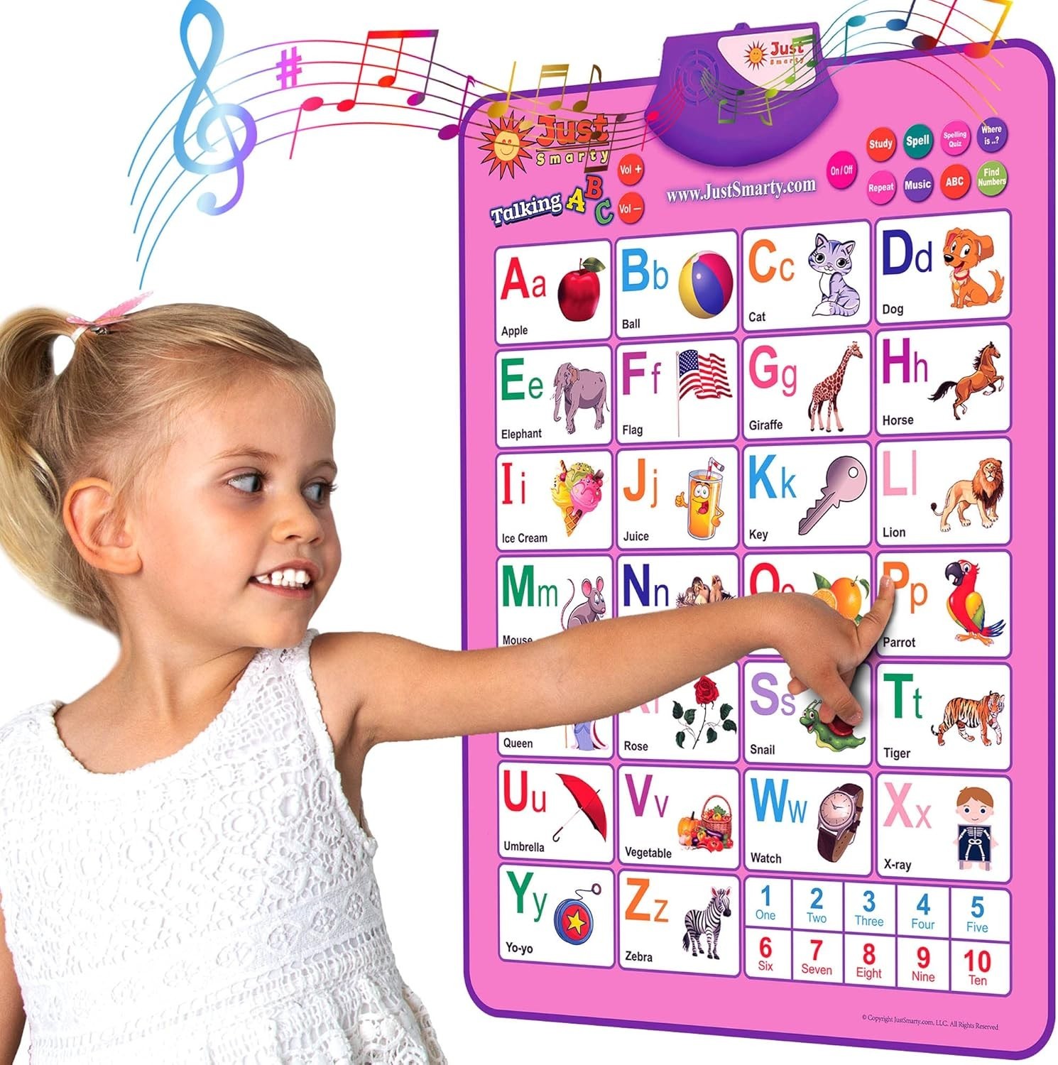 Interactive Musical Alphabet Wall Chart for Engaging Toddler Learning