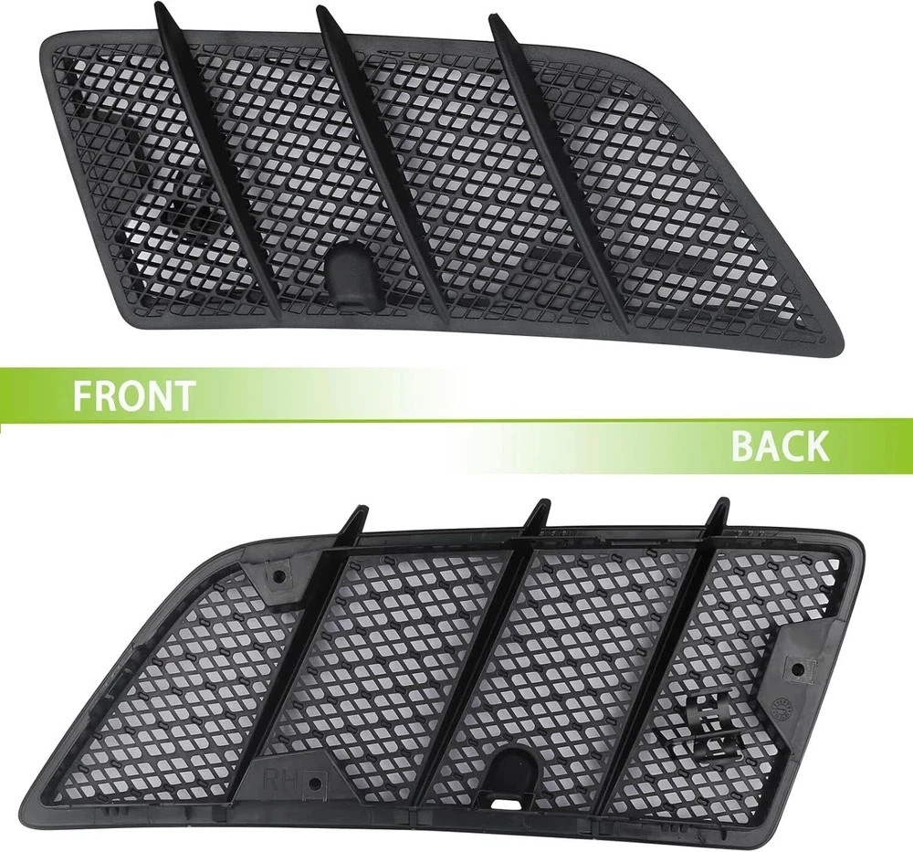 Pair Hood Air Vent Grille Cover Compatible with 2008-2011 Mercedes Benz W164