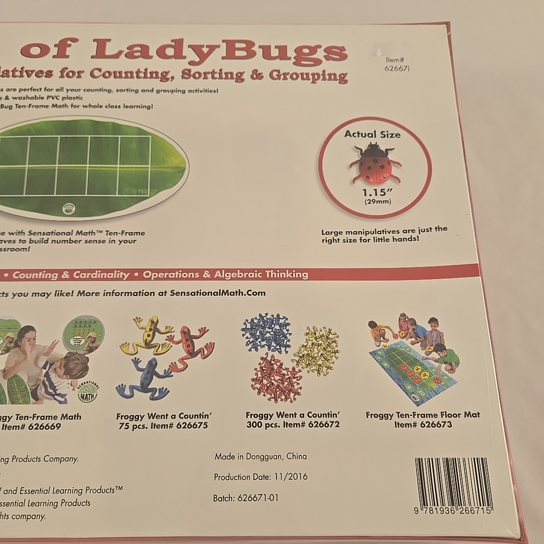 Essential Learning Products Oodles Of Ladybugs 300 Pieces (New In Plastic)