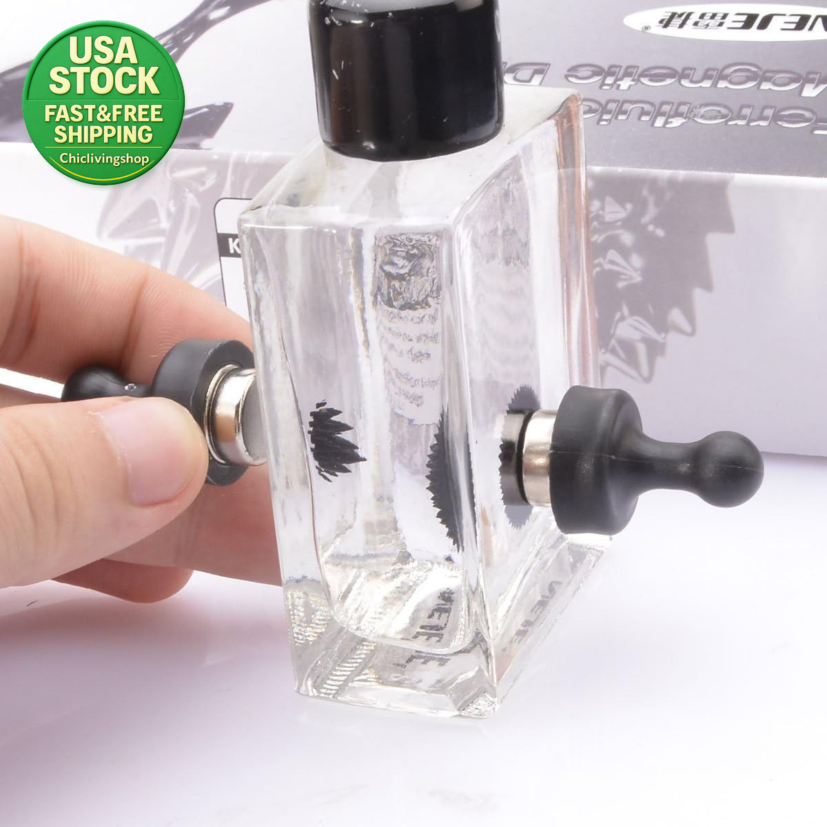 Ferrofluid Magnetic Display Bottle Stress Relief Desk Toy for Science Lovers