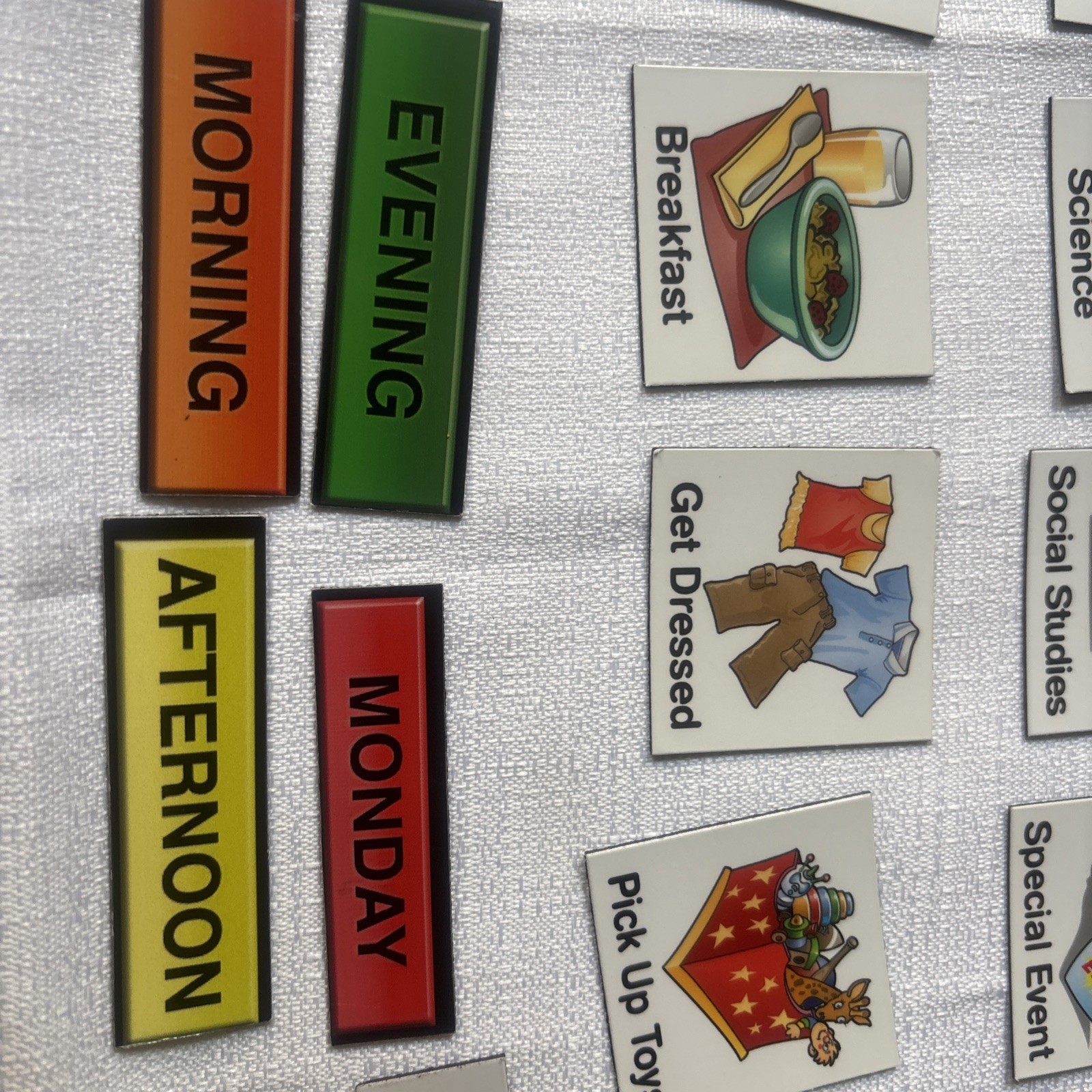 Autism Magnet schedule 132 Piece Set