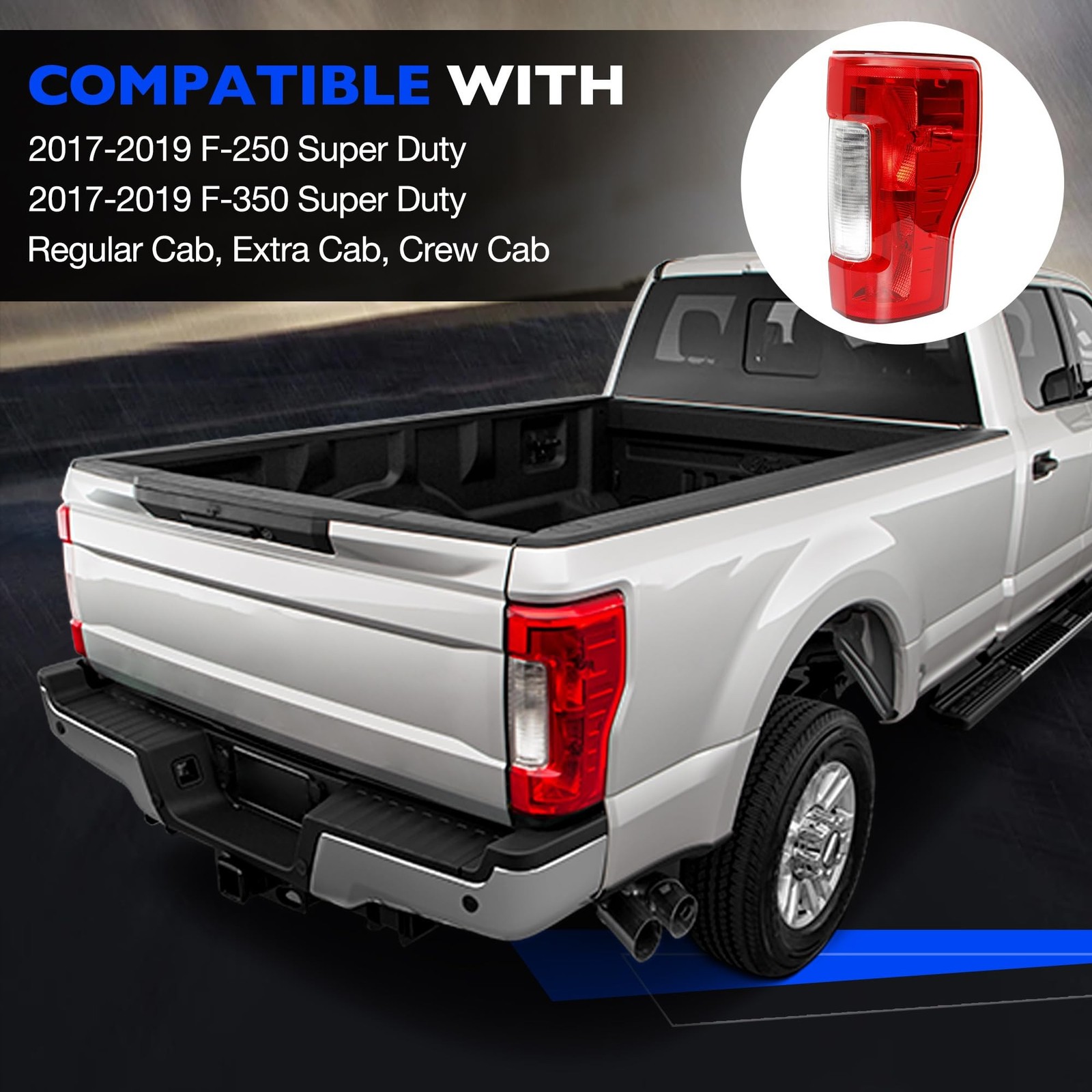 Tail Light Assembly Compatible With 2017 2018 2019 Ford F250 F350 Super Duty …