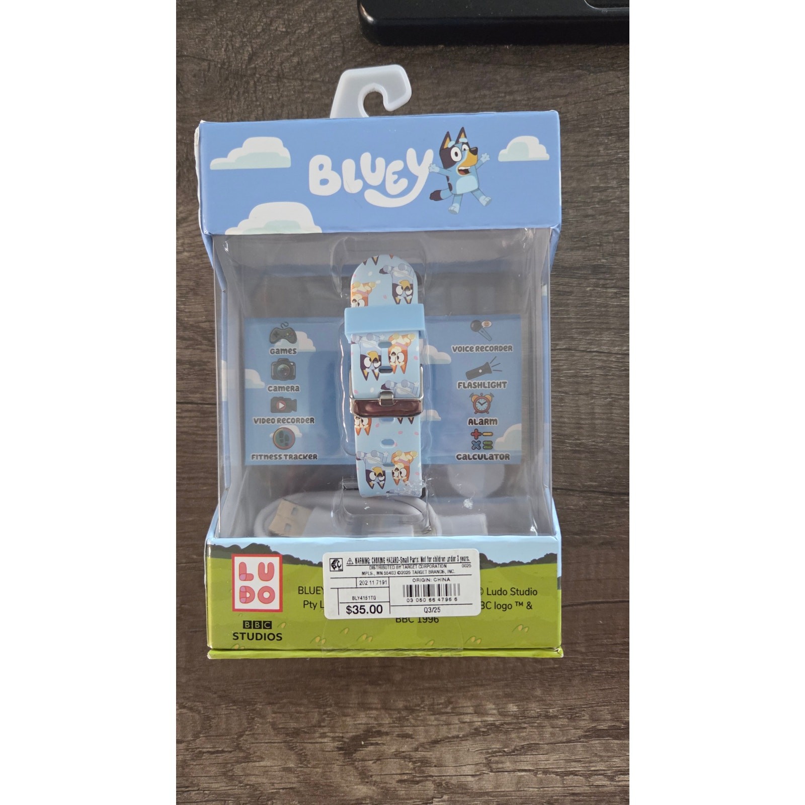 Bluey Kids Smartwatch Camera Fun Games Alarm Interactive Rechargeable New