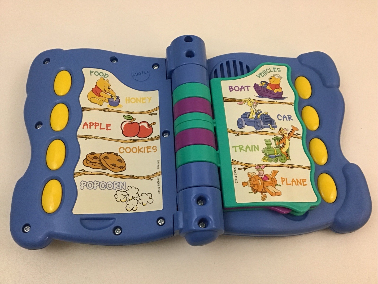 Disney Winnie The Pooh Tigger Words & Sounds Abound Talking Electronic Book 90s