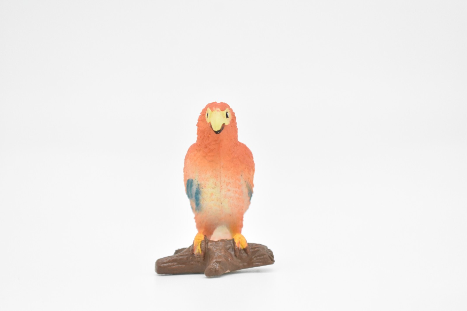 Parrot, Very Nice Rubber Reproduction, Hand Painted Toy 2 1/2″ F617 B131