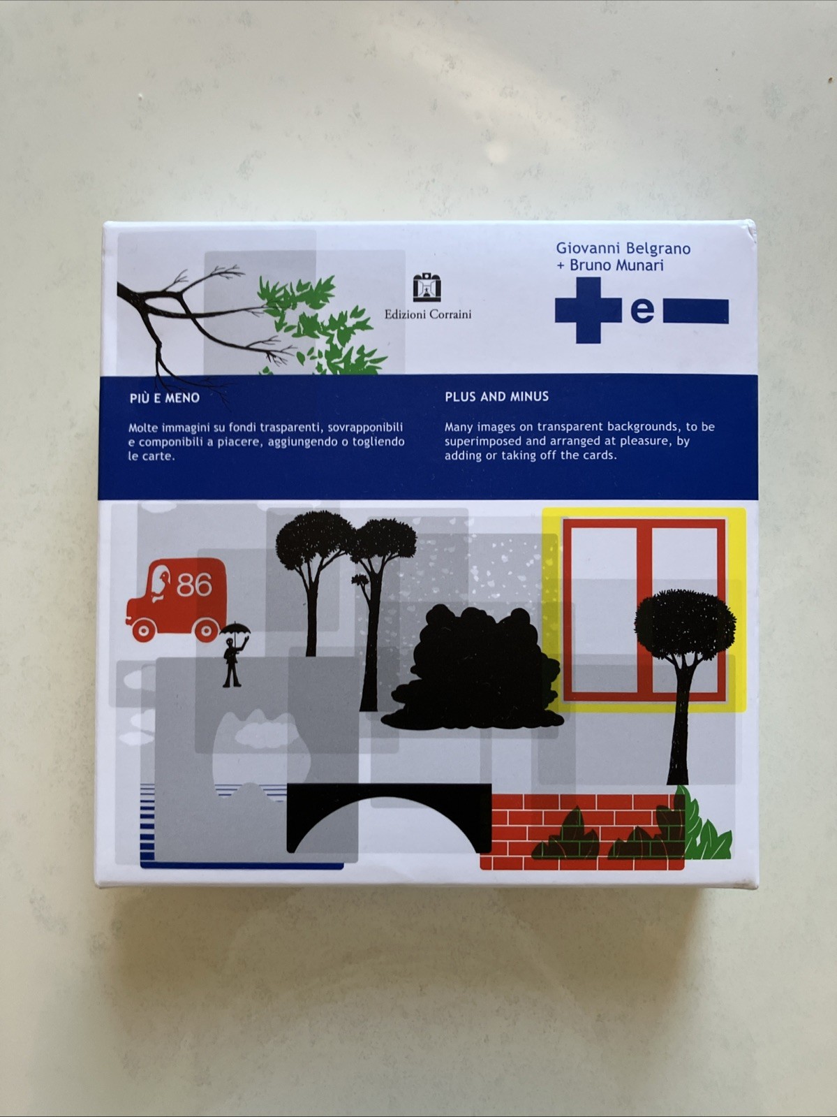 Bruno Munari MORE AND LESS – PLUS AND MINUS Corraini Italy 2008 Cards