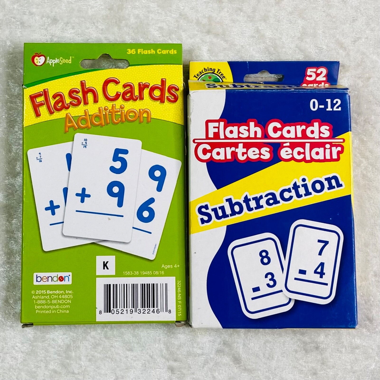 (3) Bundle Division Addition Subtraction Kids Learning 257 Total Flash Cards