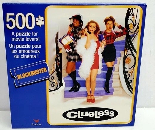 500pc BLOCKBUSTER PUZZLE JIGSAW FOOTLOOSE CLUELESS OFFICE SPACE FLASHDANCE MOVIE