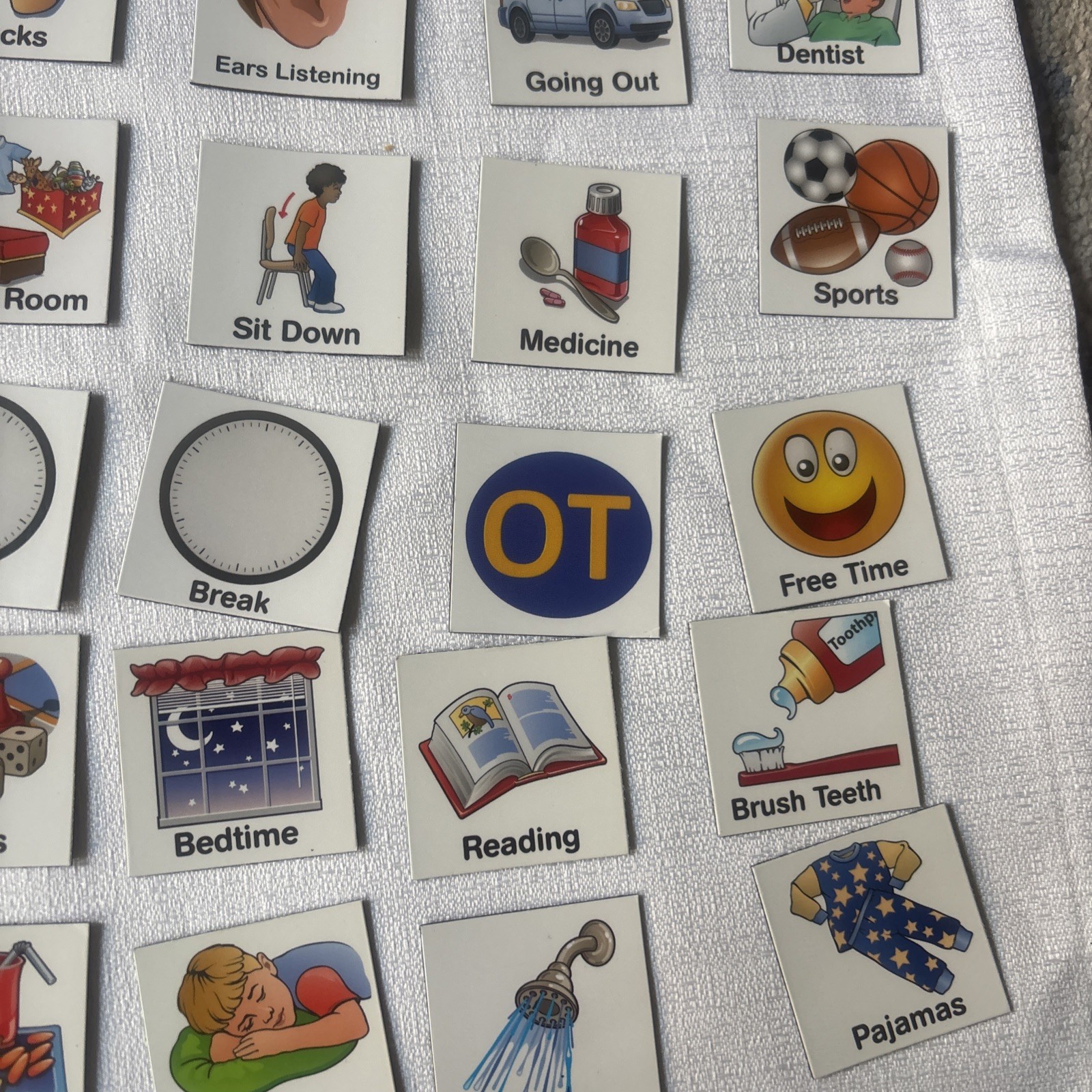 Autism Magnet schedule 132 Piece Set