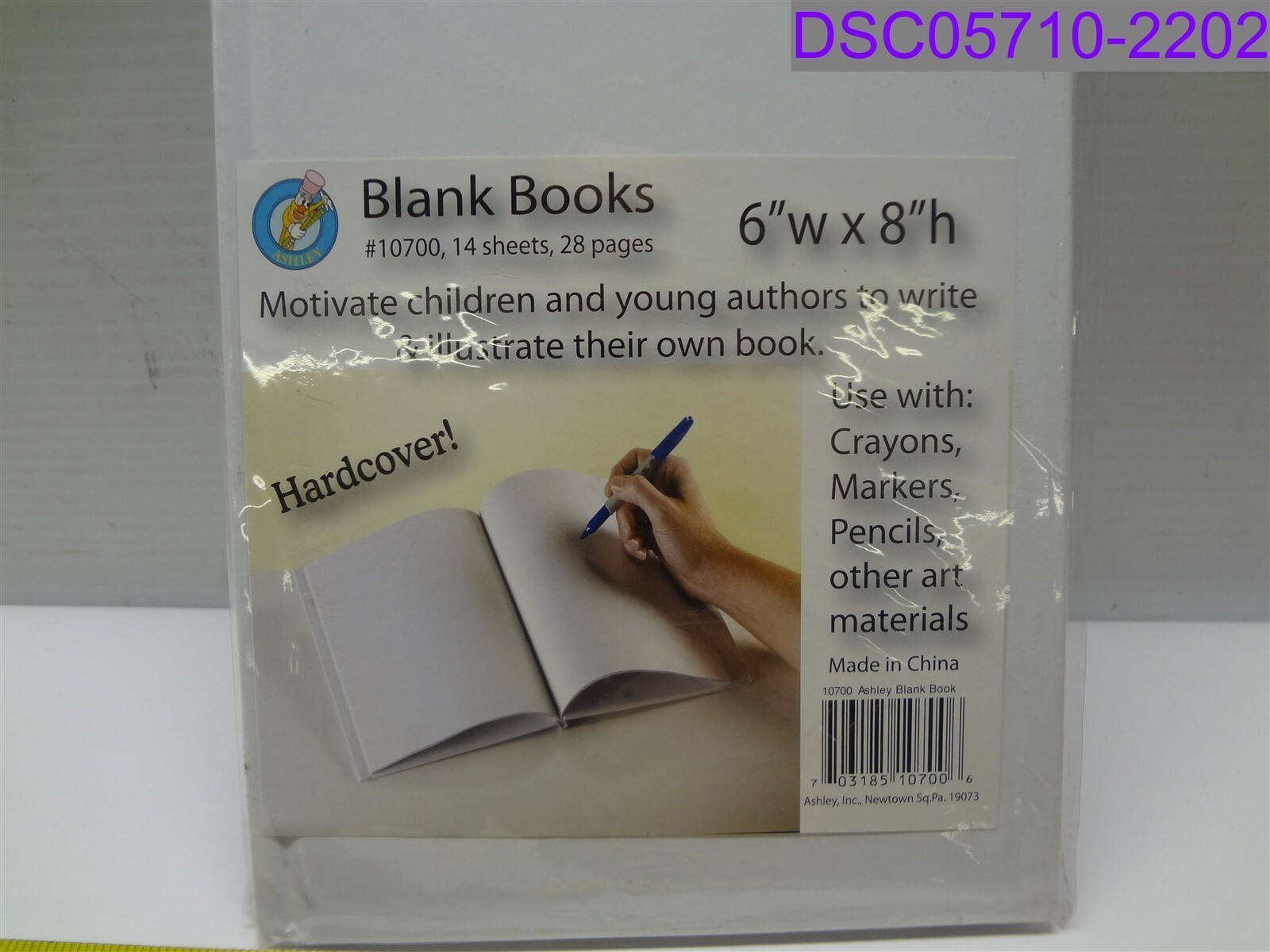 Ashley Prod. Blank Hardcover White Book 6″ x 8″ P/N 10700