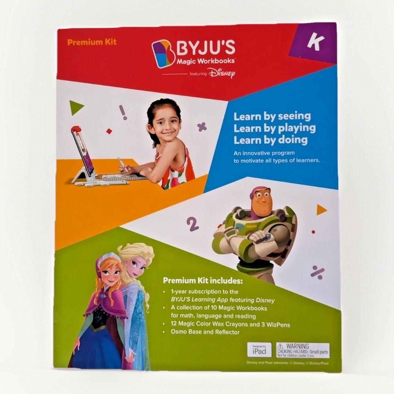 K3 Premium Kit Collection of 10 Byju’s Magic Workbooks ft Disney with Crayons