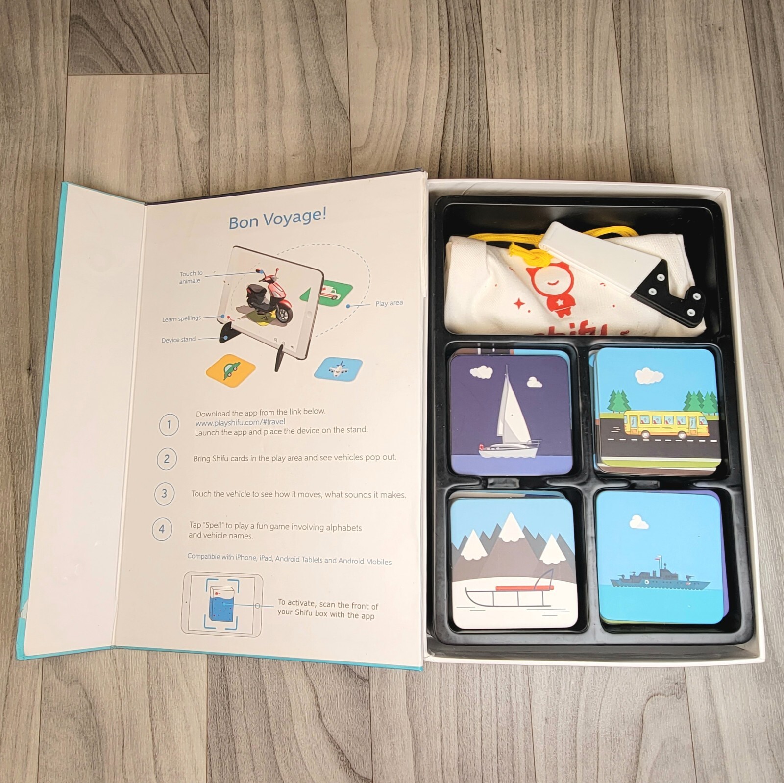 Shifu Travel Innovative Augmented Reality AR Education Game Set 2-6 Vehicle Card