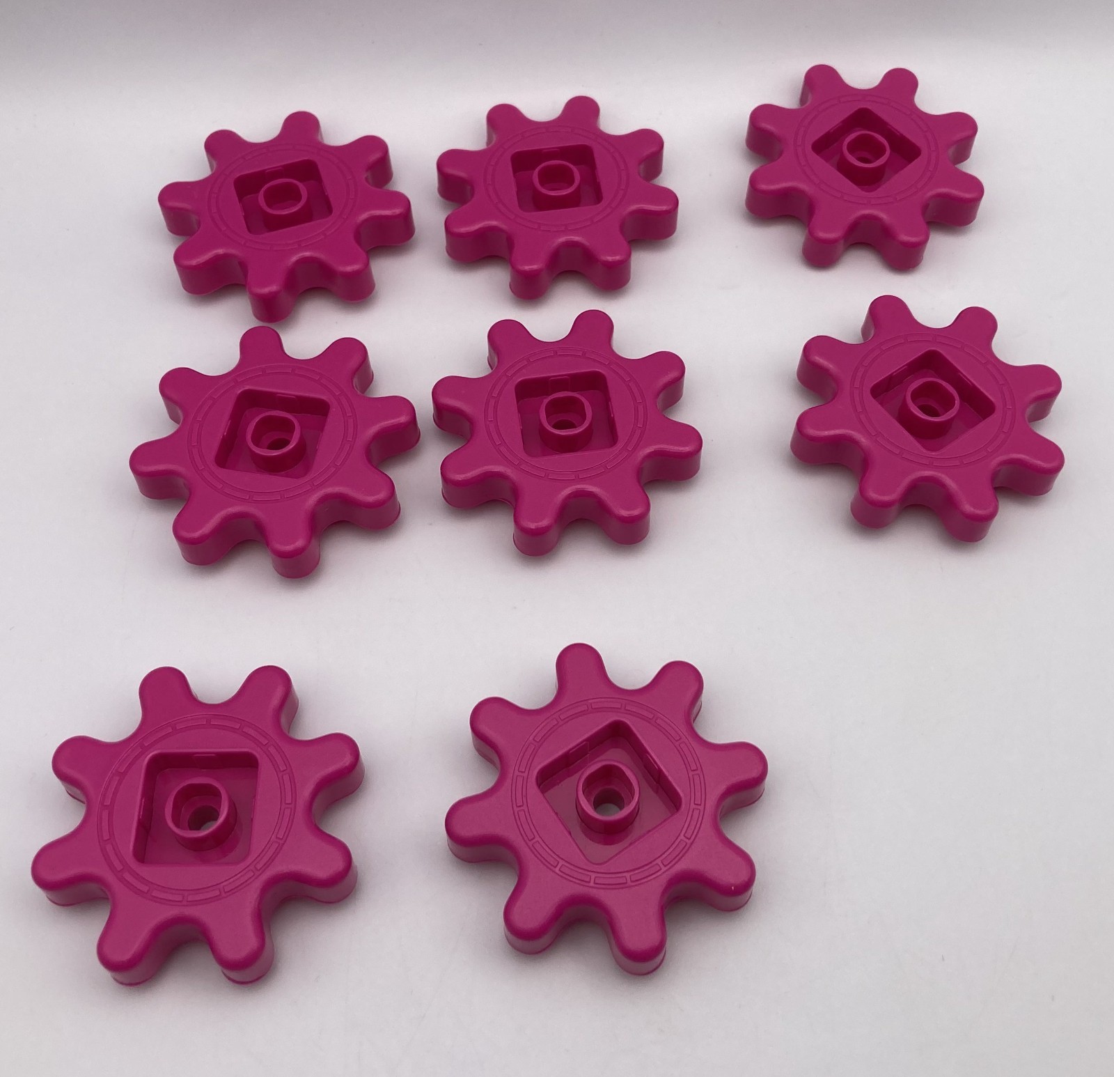 Learning Resources Gears! Gears! Gears! Replacement Pieces PINK GEARS Lot of 8