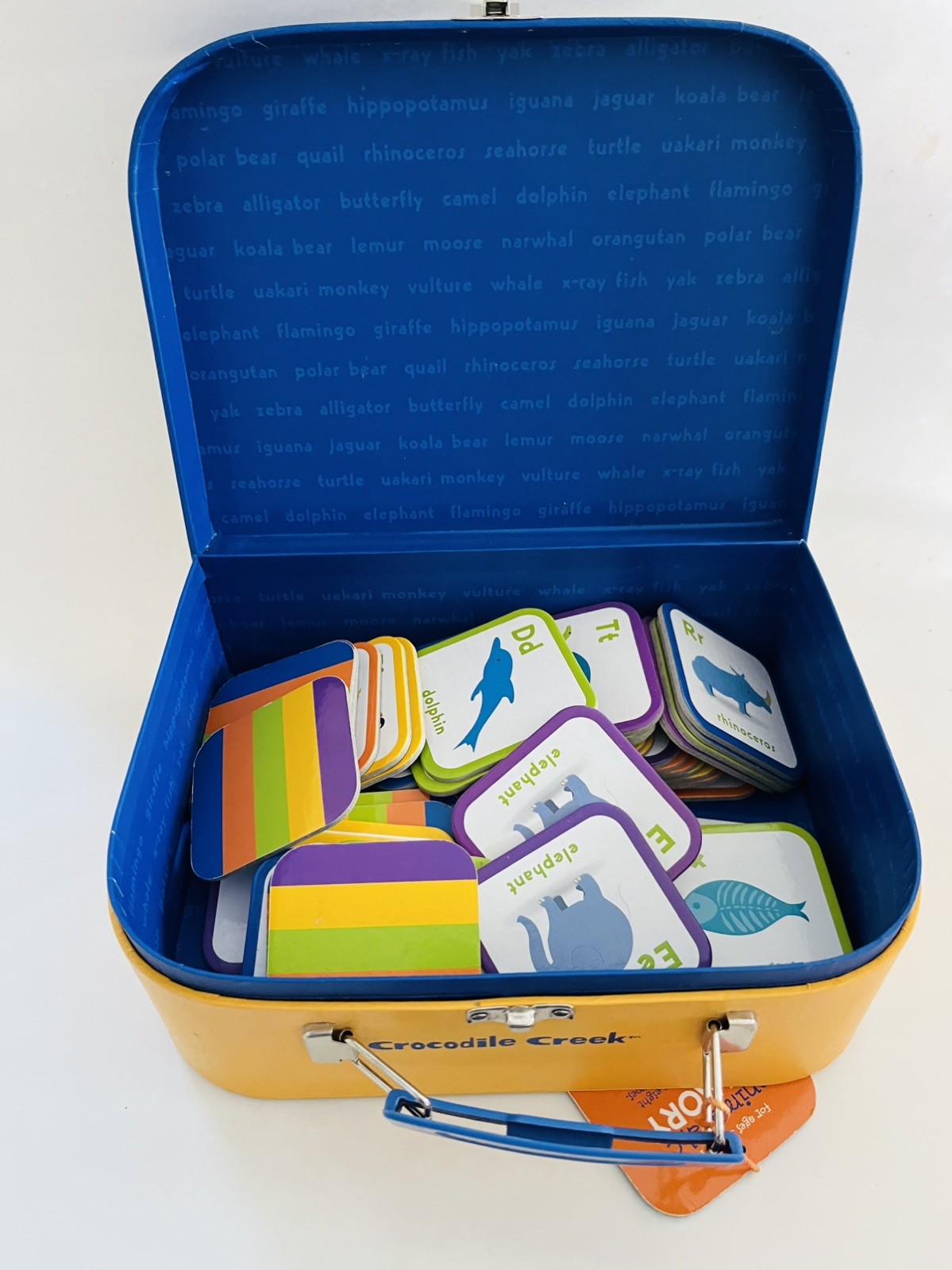 Crocodile Creek Kids Animal ABC Alphabet Matching Memory Game in suitcase