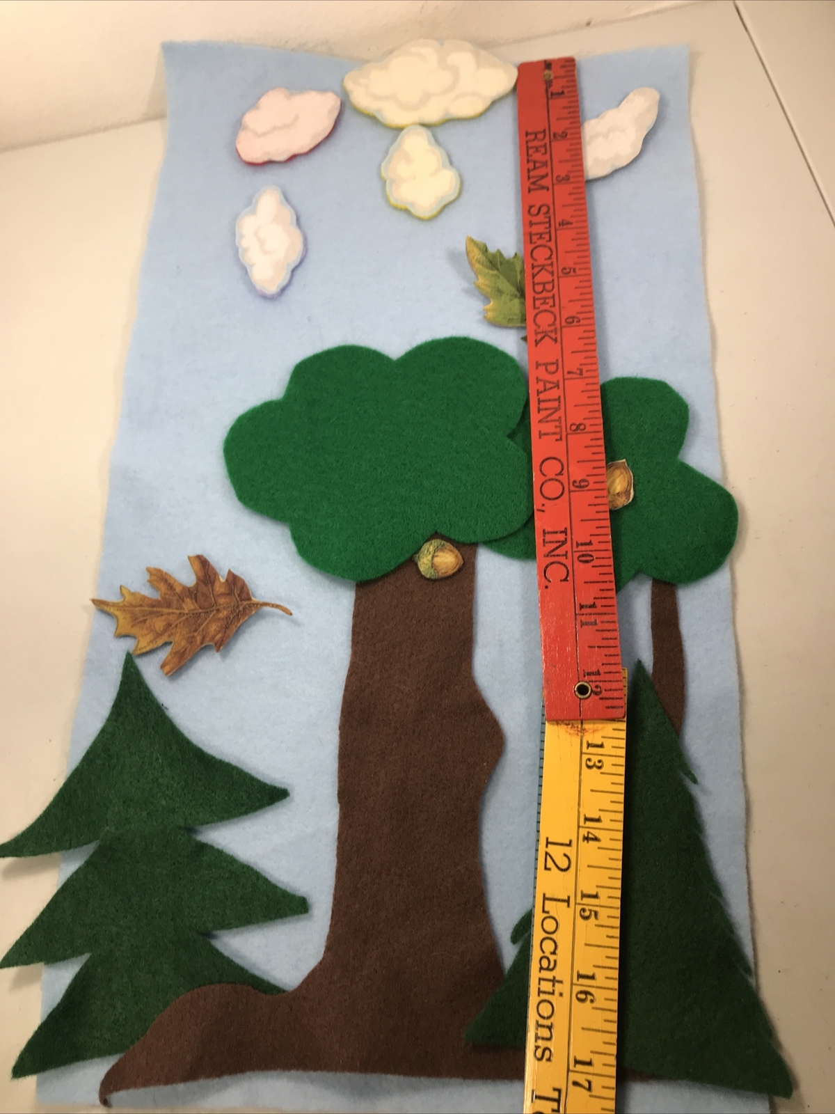 Forest Felt Flannel Pellon Pieces Storyboard Lot Of 16 Including Blue Sky Sheet