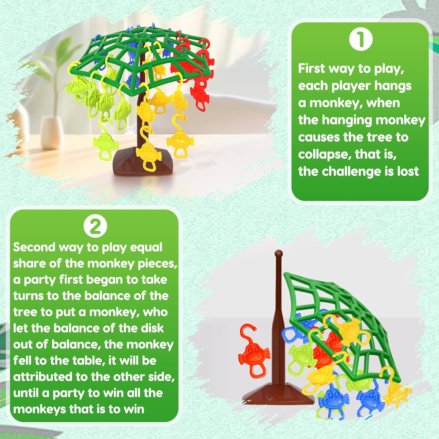 Monkey Balance Tree Game, Two-Player Balance Tree Game for Office, Interactive B