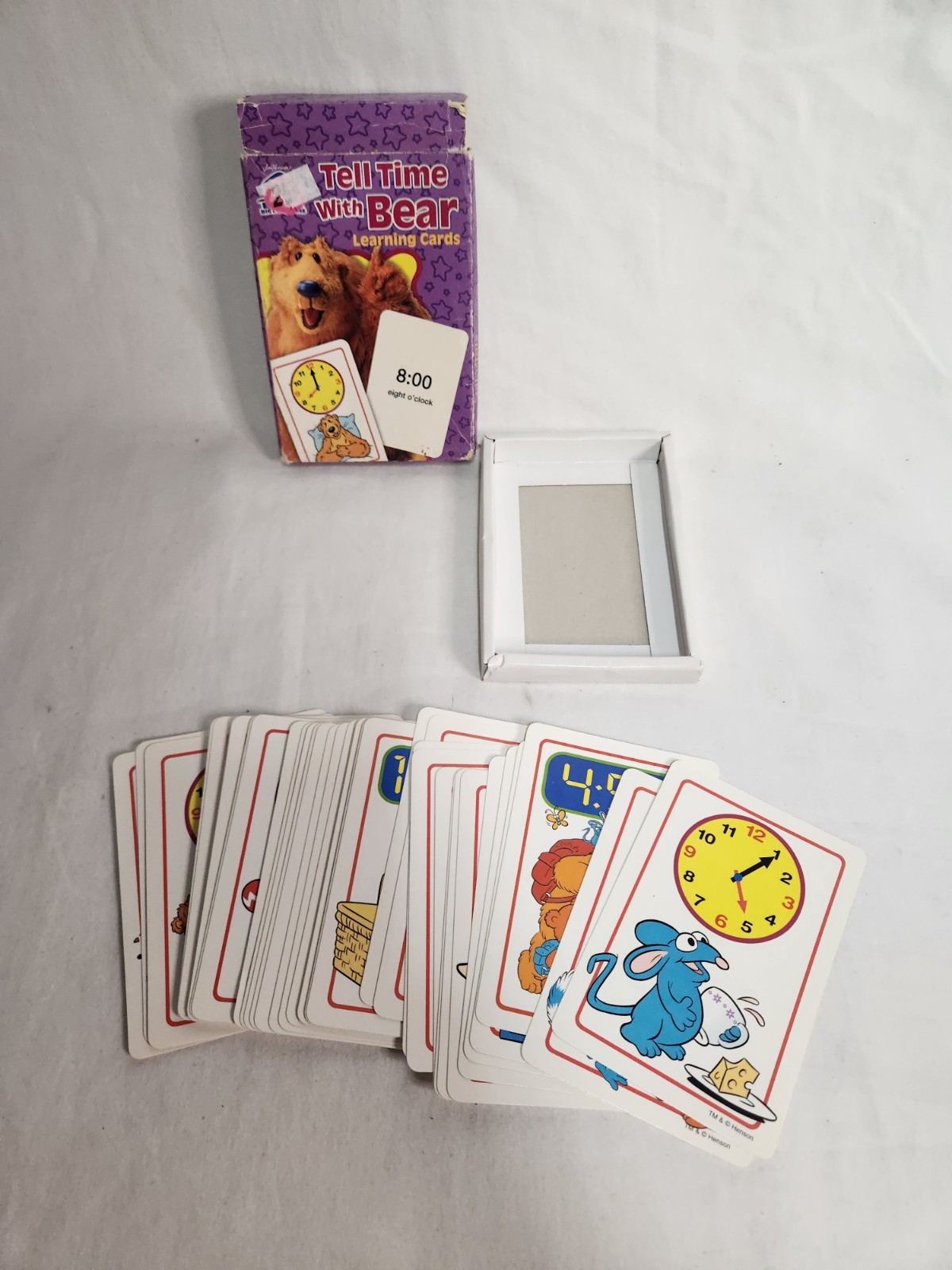 Bear in the Big Blue House Tell Time With Bear Flash Learning Cards Ages 2-5