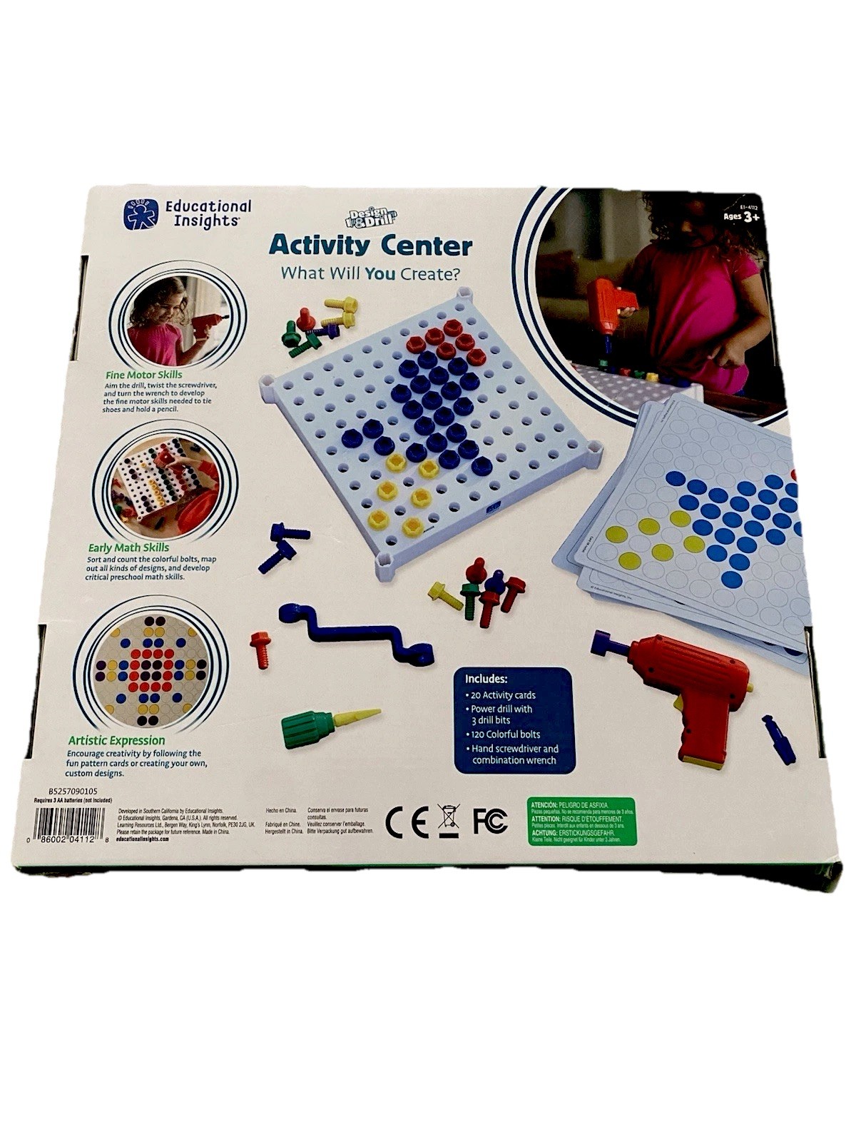 Activity Center Educational Insights Design /Drill Sealed New