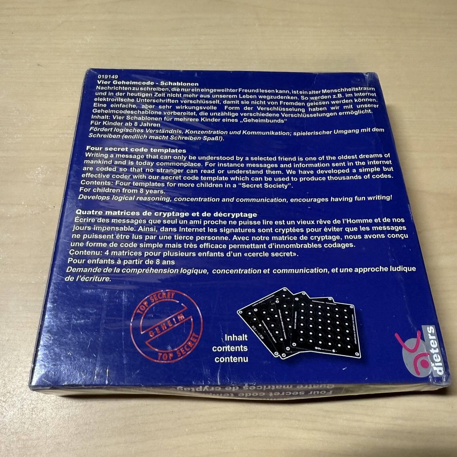 Dieters 019149 Secret Code Templates Coder logic reasoning skills, produces 1000