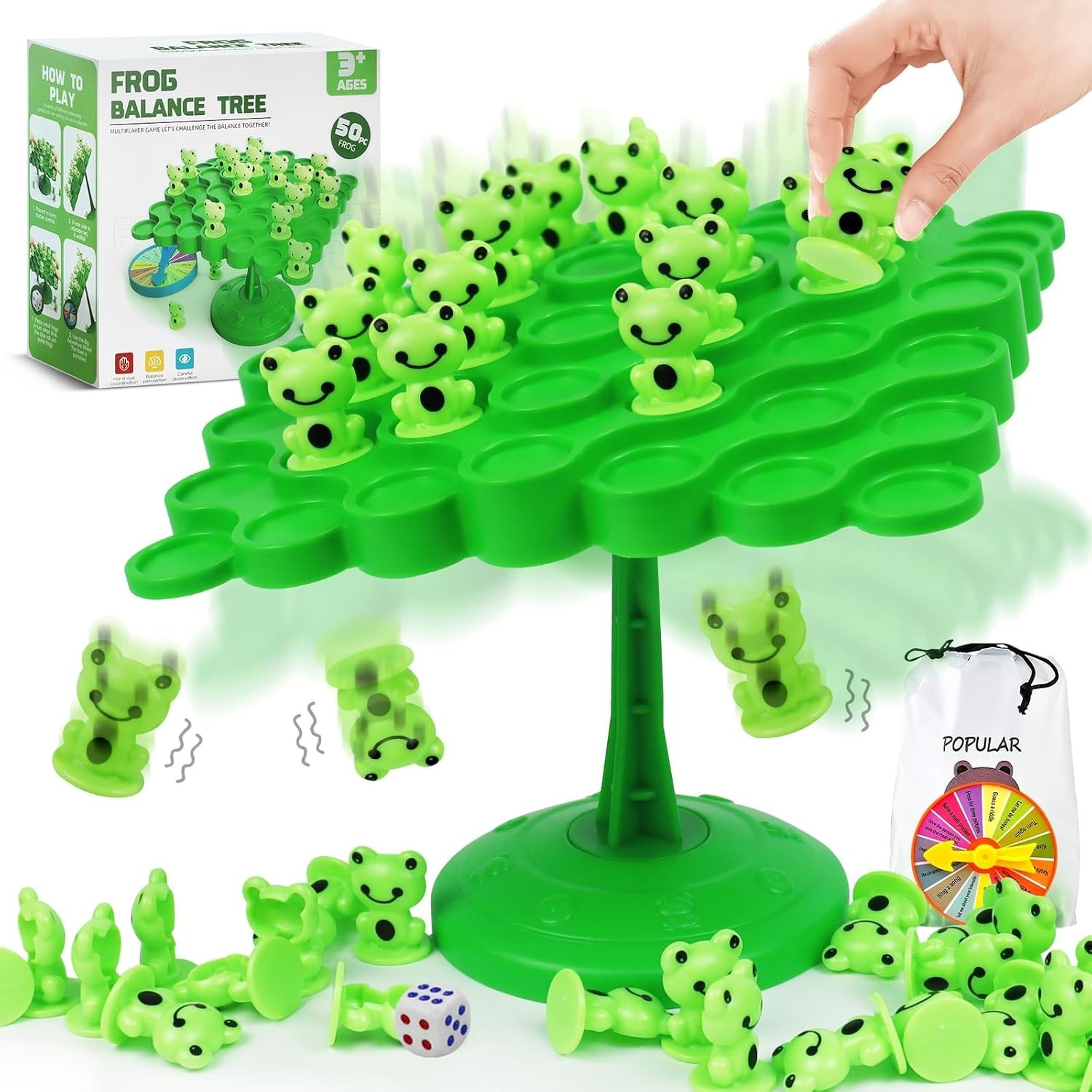 Frog Balance Game Toys,Balance Game Tree Two-Player Parent-Child Interactive …