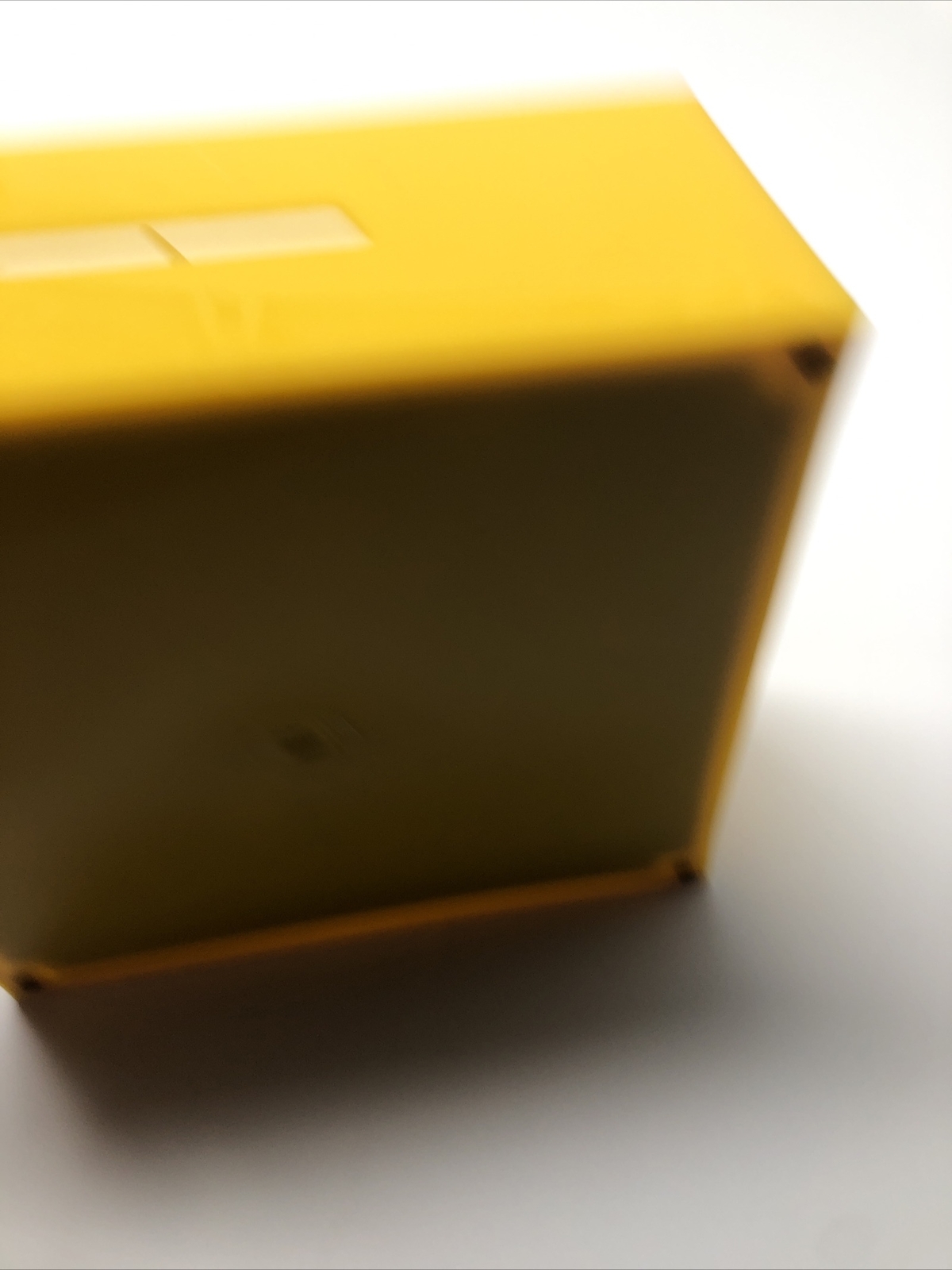 PIzza Coin Bank Clear Unbreakable Plastic Yellow Pizza Print 5.9×5.9×2.4″
