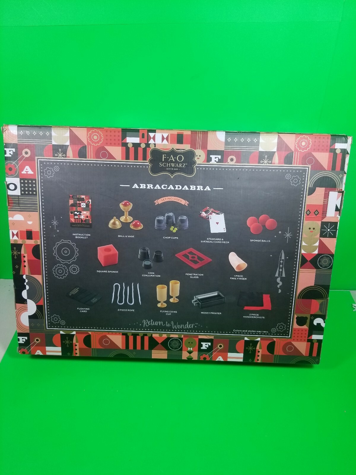FAO Schwarz Ultimate Magic 28 Piece Set, Perform 300 Tricks. Missing 1 item.