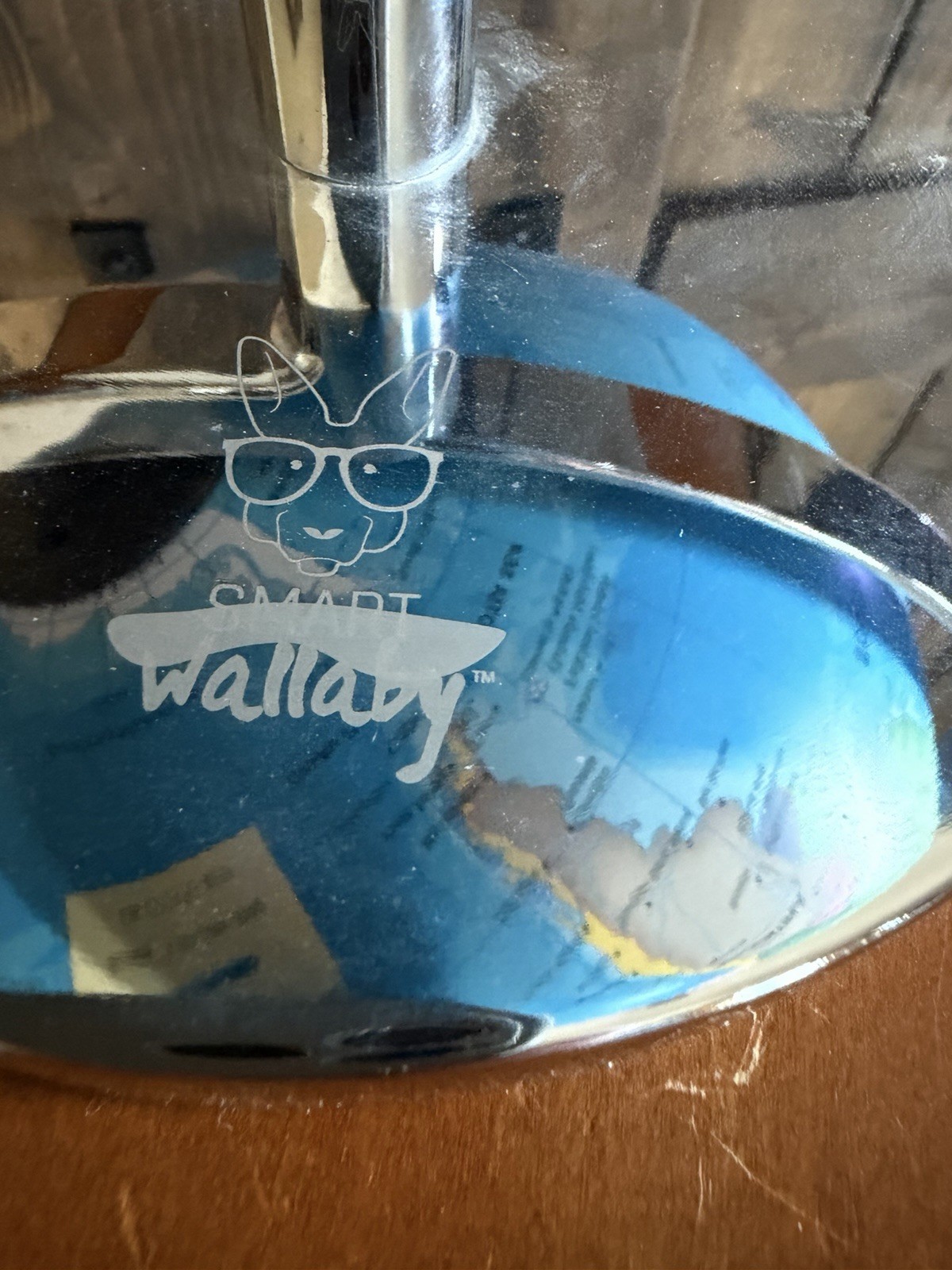 Smart Wallaby Rotating Globe w/ USB Light-Up LED | 8″ Desktop World Map