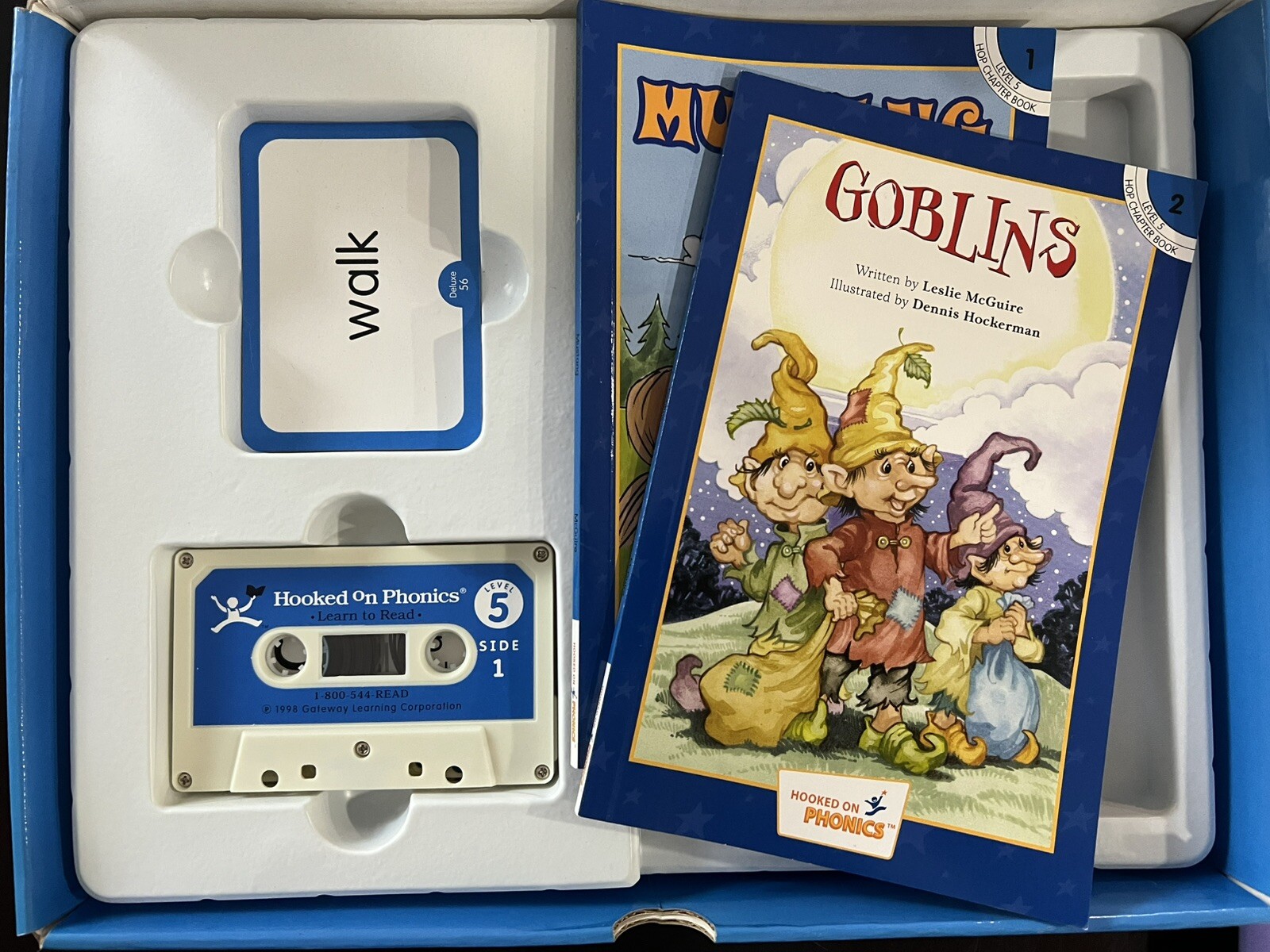 INCOMPLETE!! READ!! HOOKED ON PHONICS LEARN TO READ LEVEL 2 3 & 5 BOOK CD TAPE