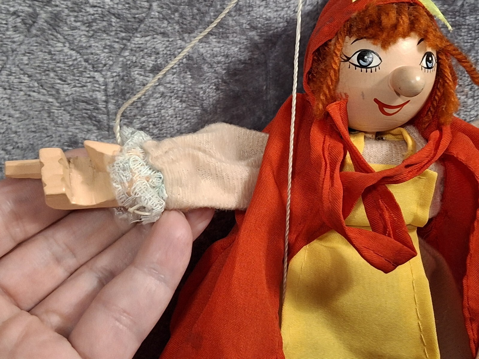Fairyland International Marionette Little Red Riding Hood String Puppet Fairytal