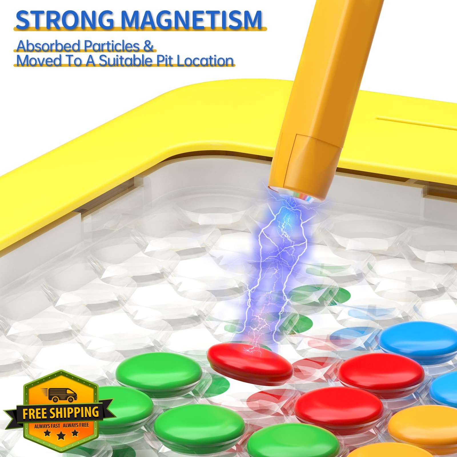 Large Magnetic Dots Board for Kids, Magnetic Drawing Board for Toddlers, Magn…
