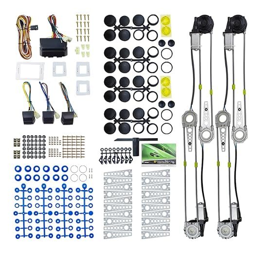 Universal 4-Door Power Window Conversion Kit Electric Power Window Lift Roll Up