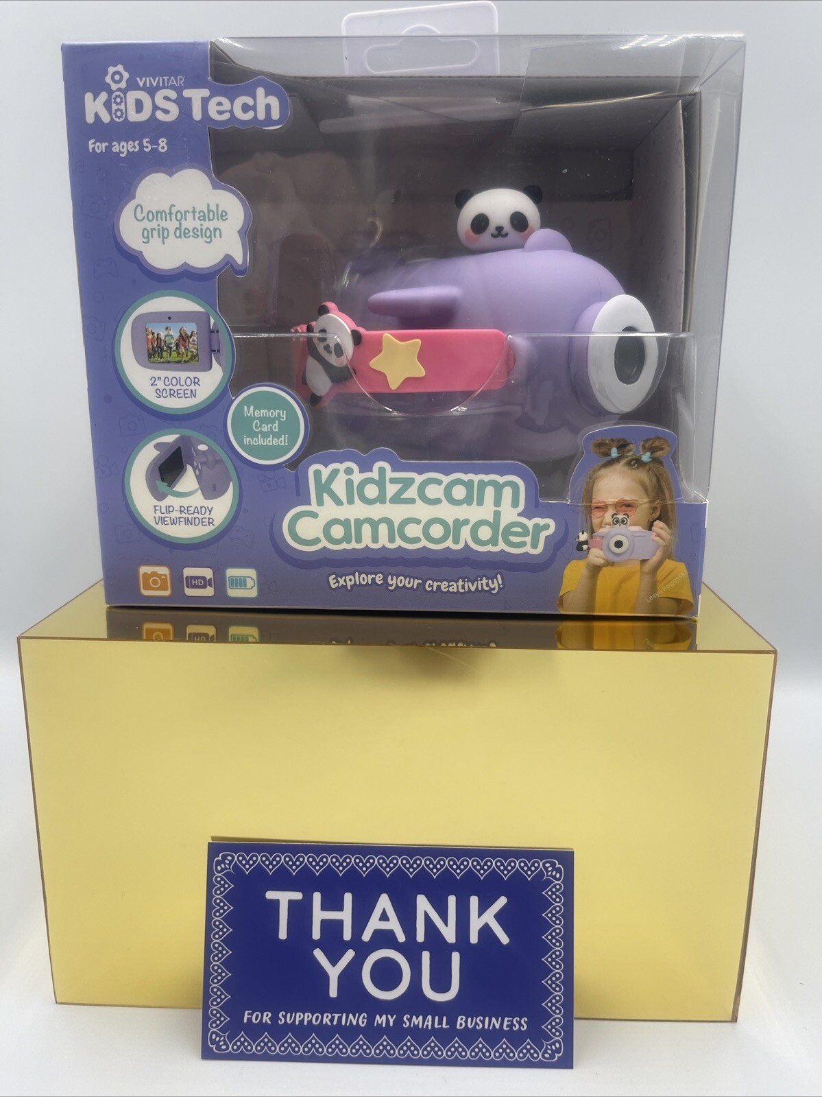 Vivitar Kidztech Camcorder for Kids, Purple Panda 16MP NEW SKU A-63