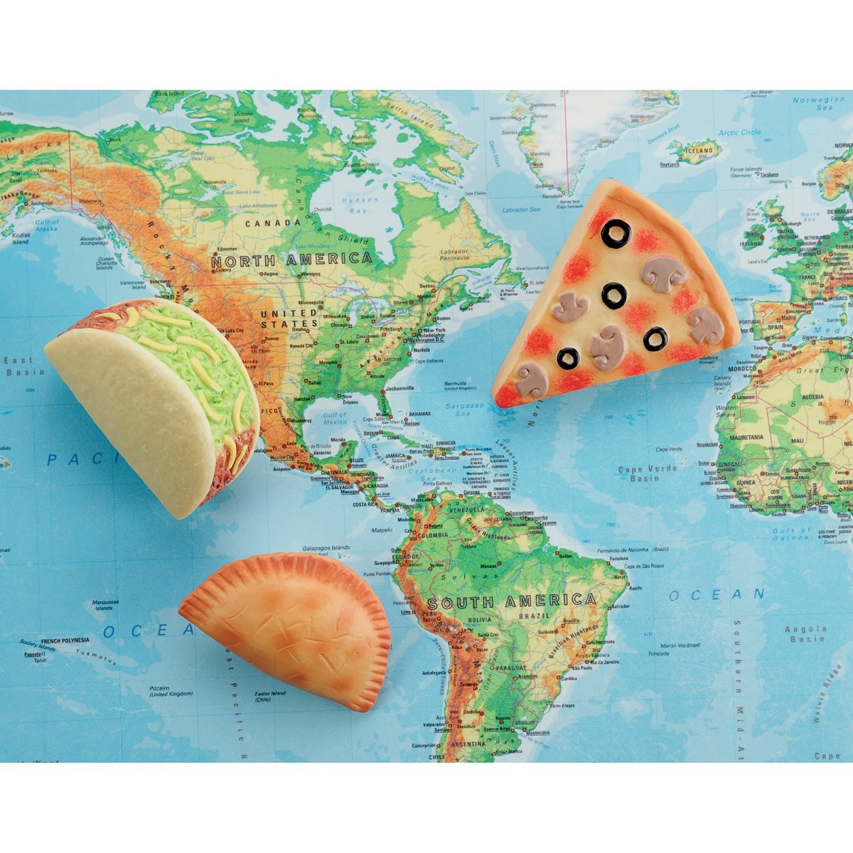 Yellow Door Sensory Play Stones Foods of The World – Set of 8