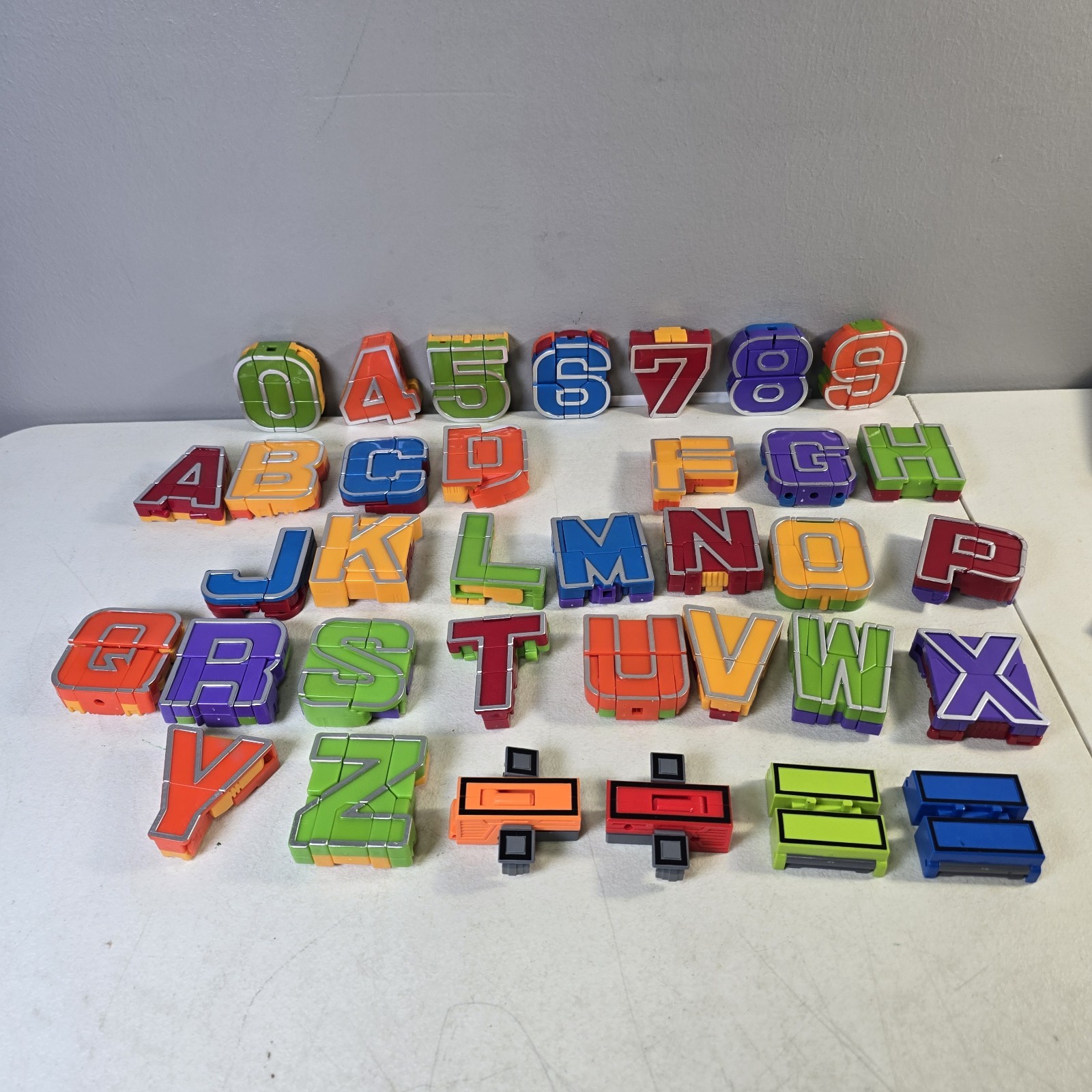 Alphabots Alphabet + Number Robots Combination Transforming Set Of 35 Miss E I #