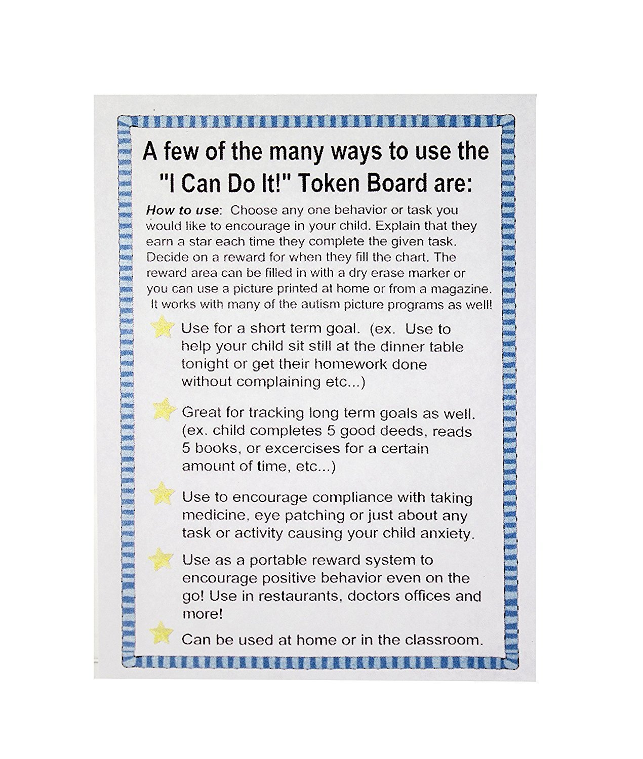New! Caterpillar Token reward board, incentive autism chart, I Can Do It