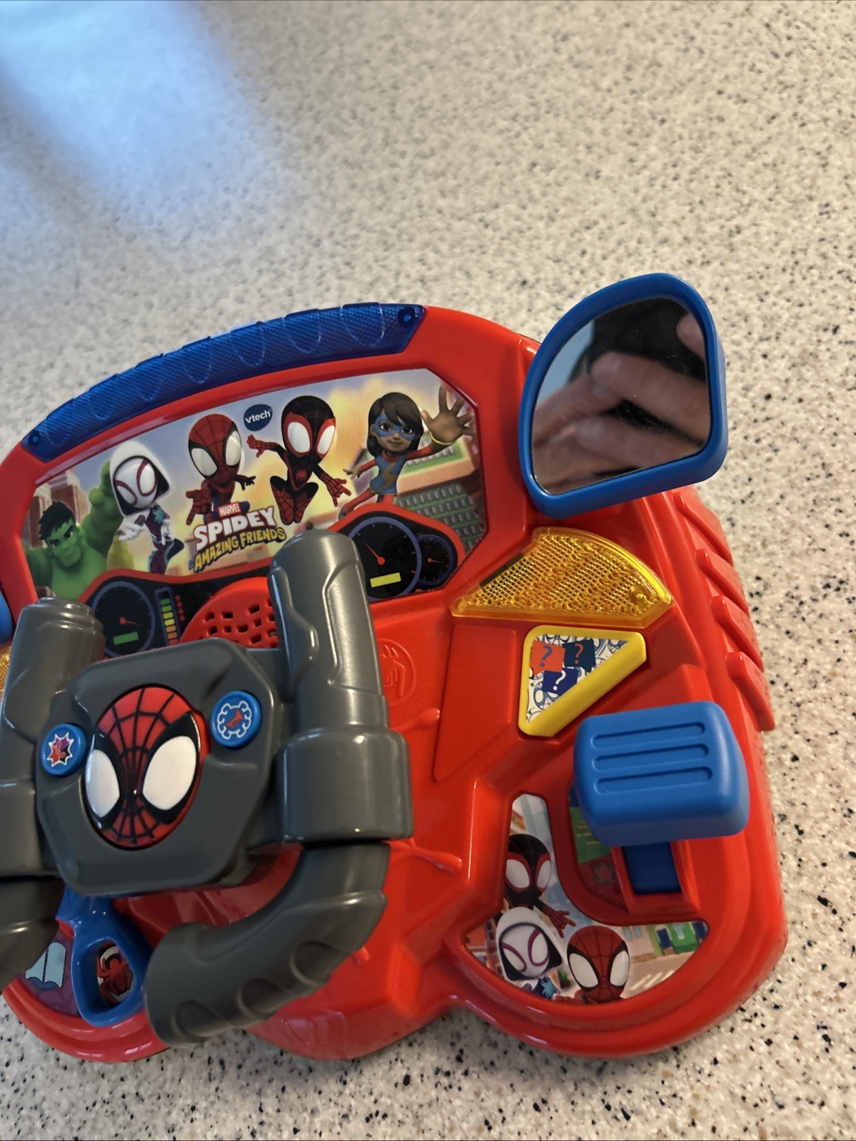VTech Spidey & His Amazing Friends 2-in-1 Interactive Driver Educational Toy,