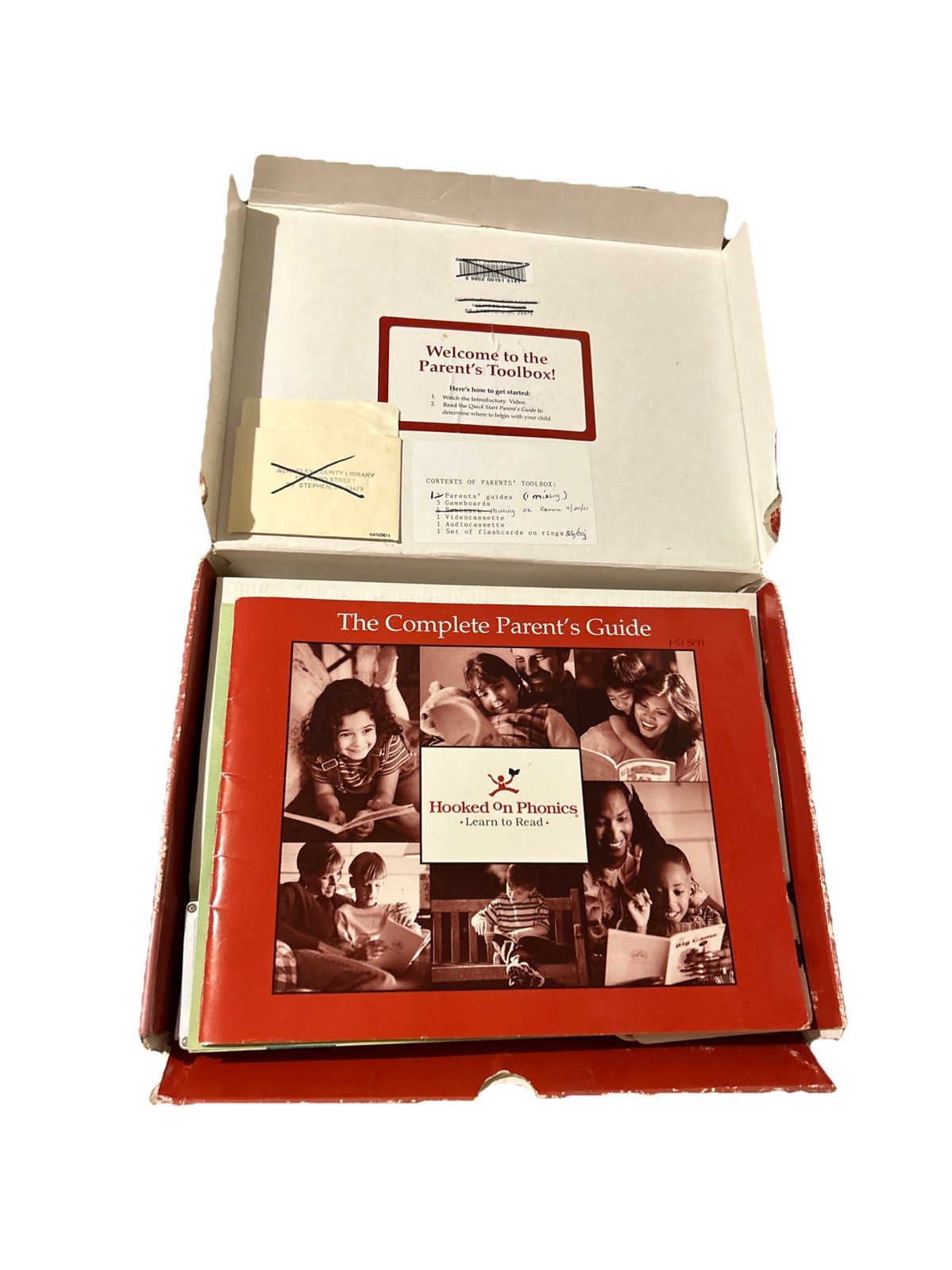Hooked on Phonics Learn to Read Parent’s Toolbox 1998 Edition Box Set