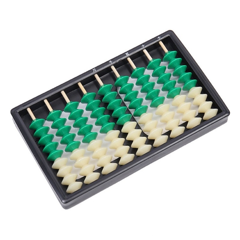 Portable ABS Abacus Math Education Calculator Professional 9-Digit ABS Abacus
