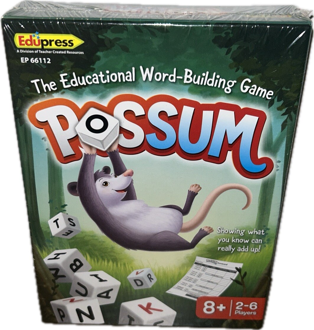POSSUM The Educational Word Building Dice Game (Sealed)