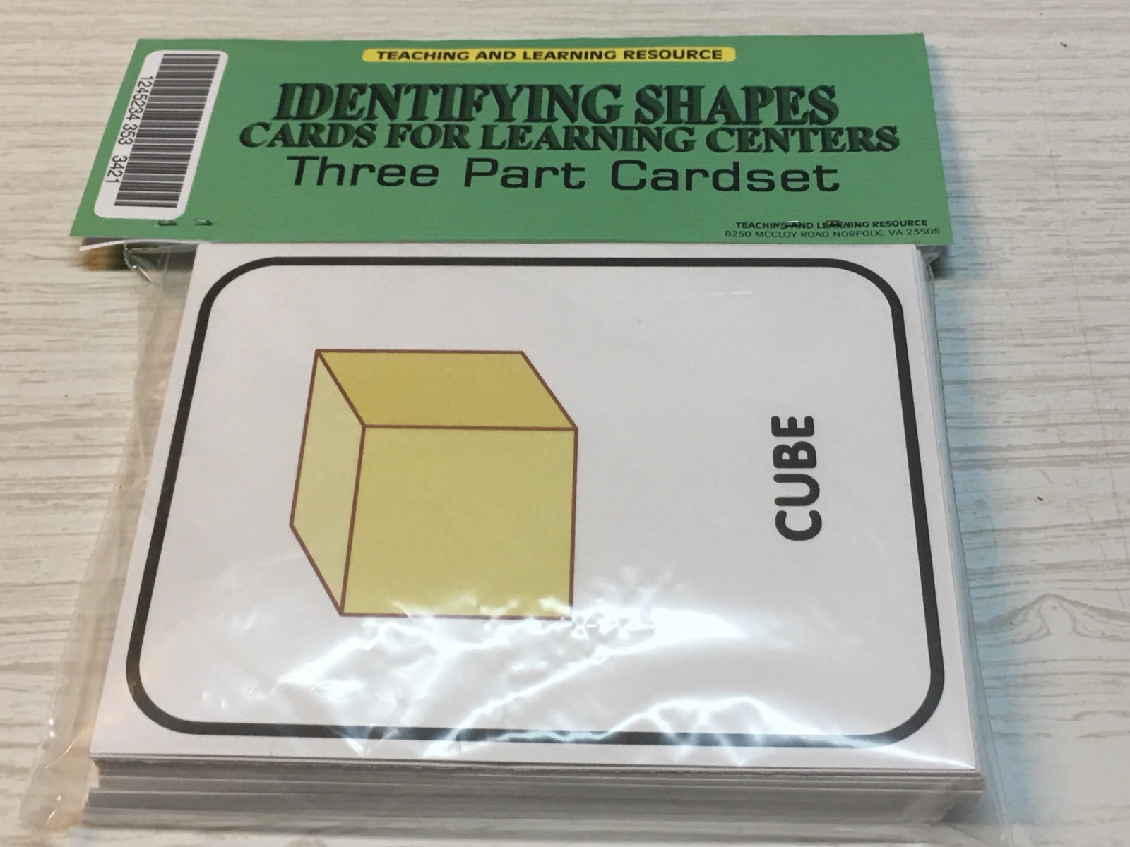 Identifying Shapes – Cards for Learning Center – Three Part Cards – Montessori