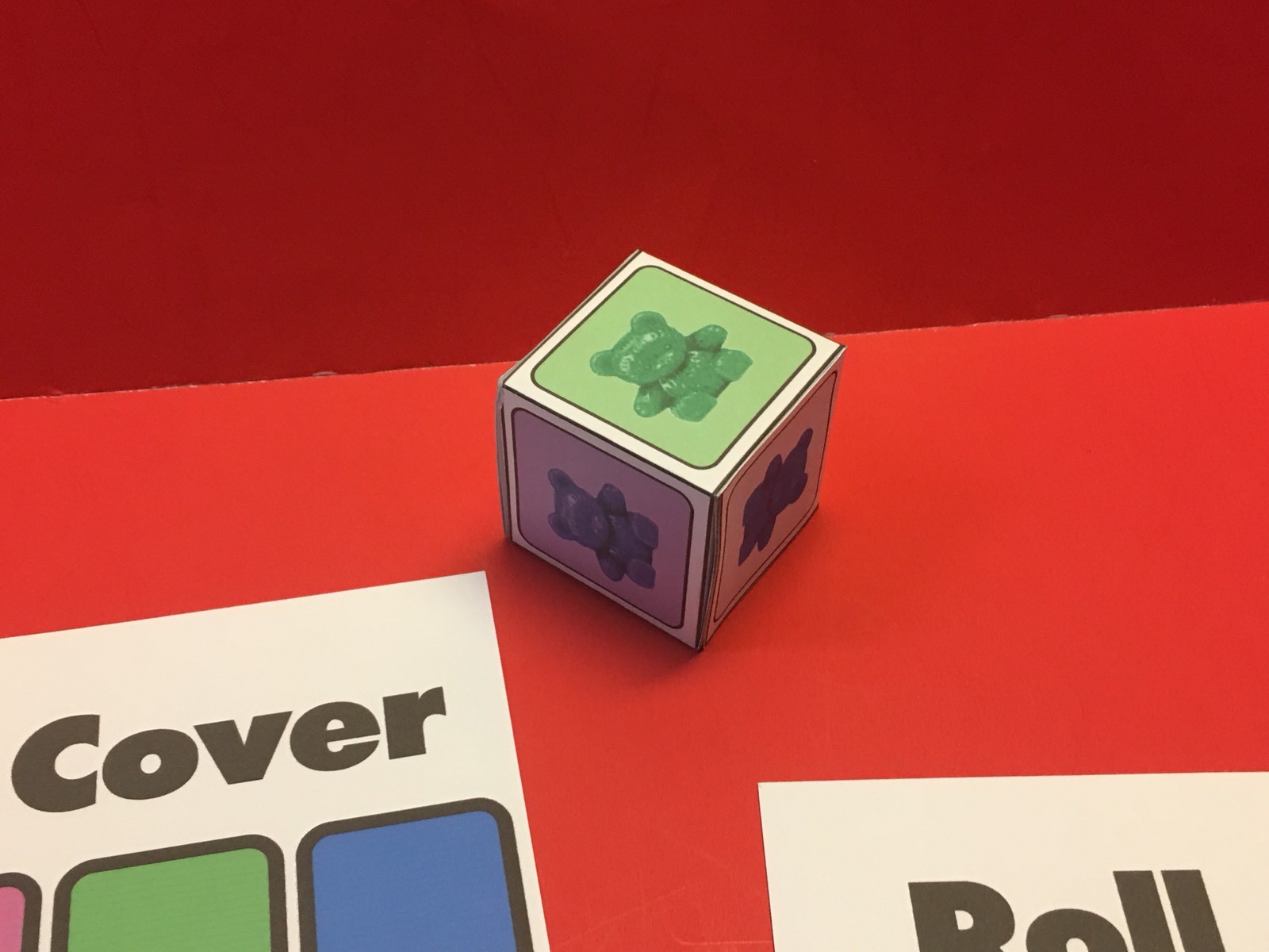 Bears Roll & Cover Game (4 Players) – Laminated – Pre school Kindergarten