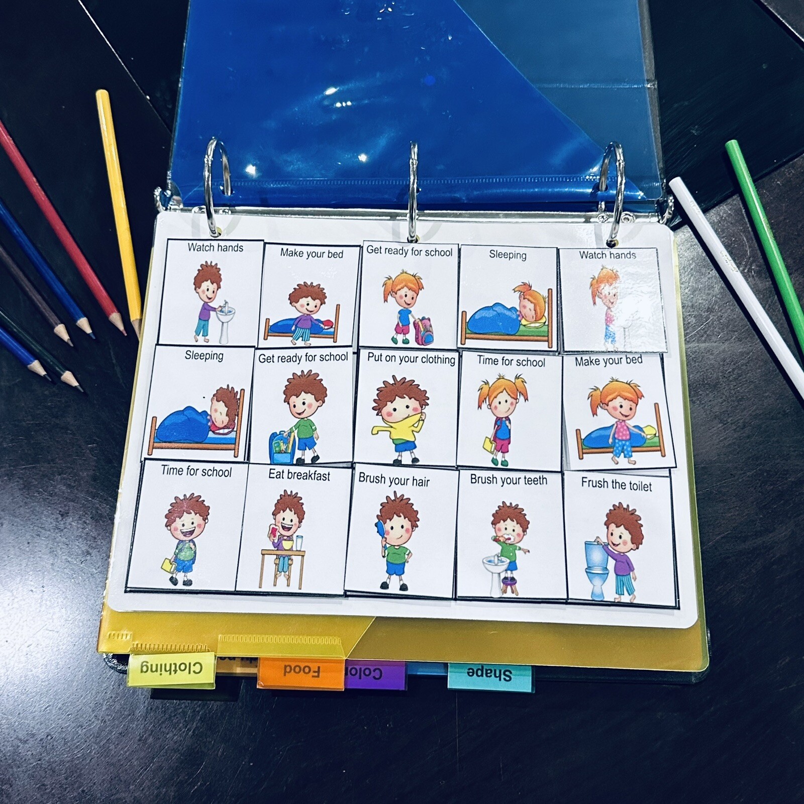 250 pictures for non verbal communication, therapy, gift idea teachers autism