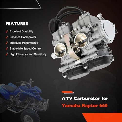 Carburetor Compatible with 2001-2005 Yamaha Raptor 660 660R YFM660 YFM660R ATV
