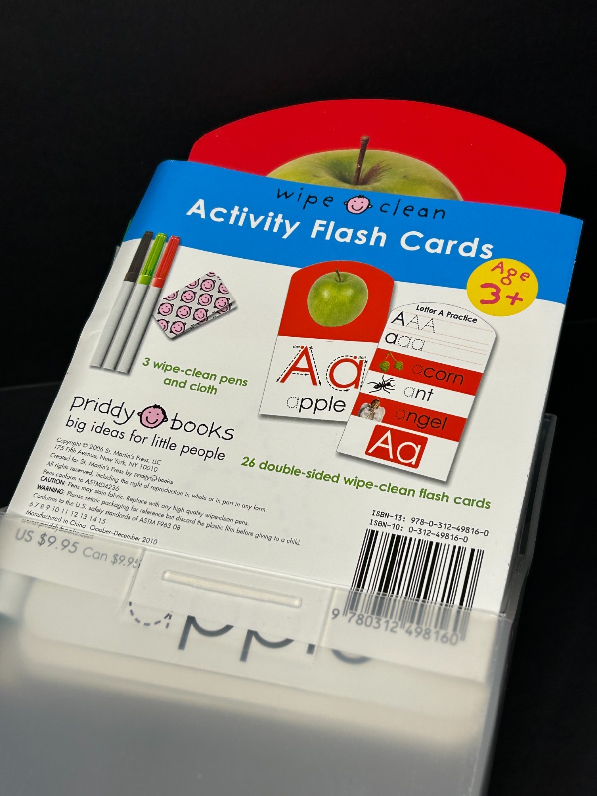 Wipe Clean Flash Cards Learn To Write Your Letters ABC Early Learning Homeschool